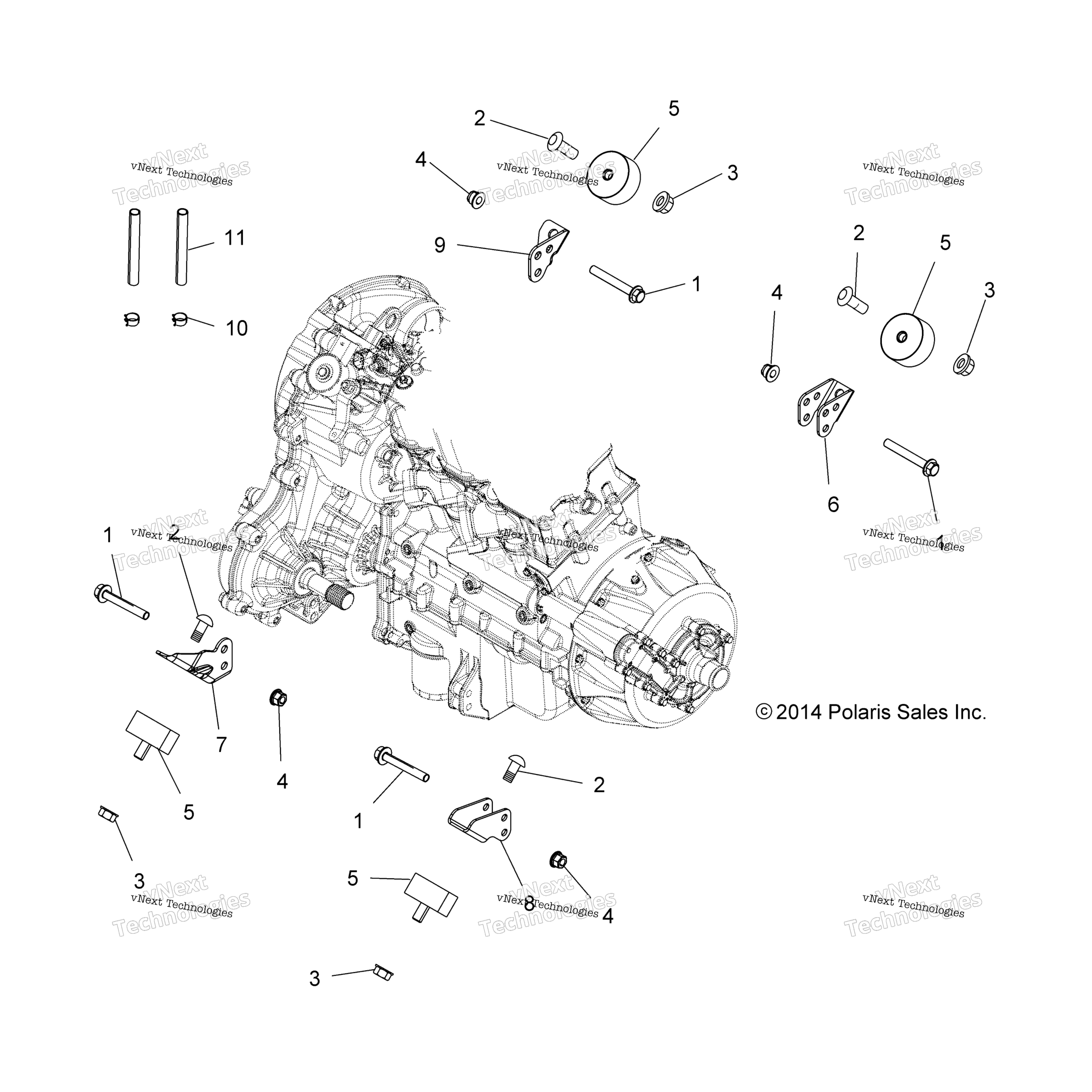 Двигатель, крепление And Transmission Mounting