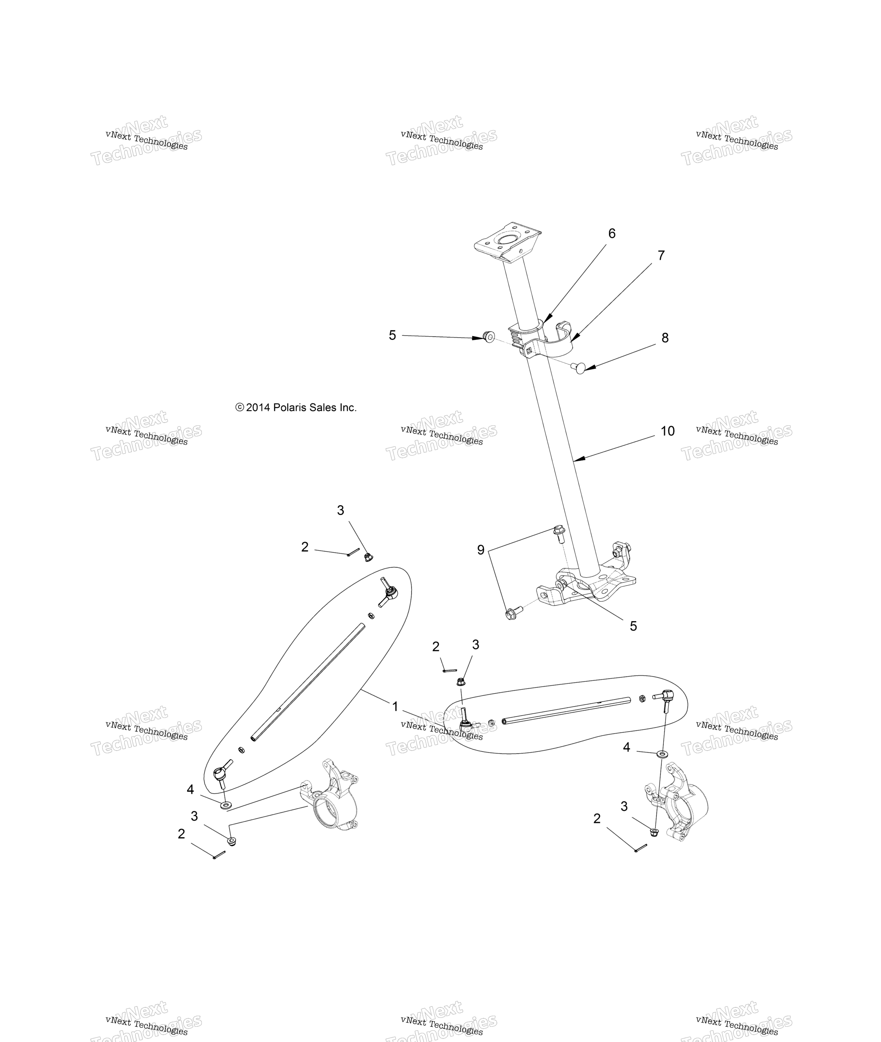 Steering, рулевое управление Post Asm. A17sxa85a1 / A9