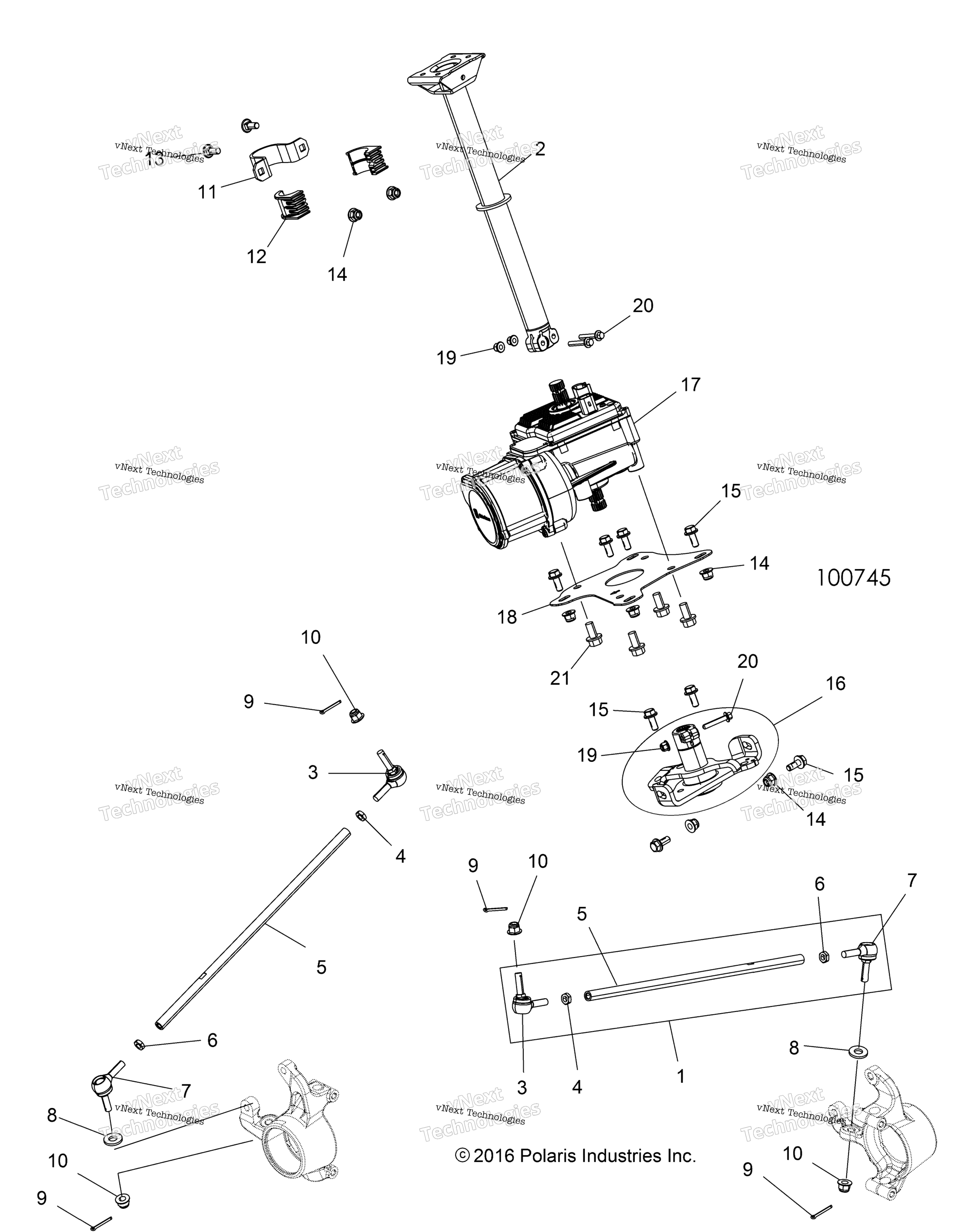 Steering, рулевое управление Post Asm. A17sxe85ab / Am / As / A9