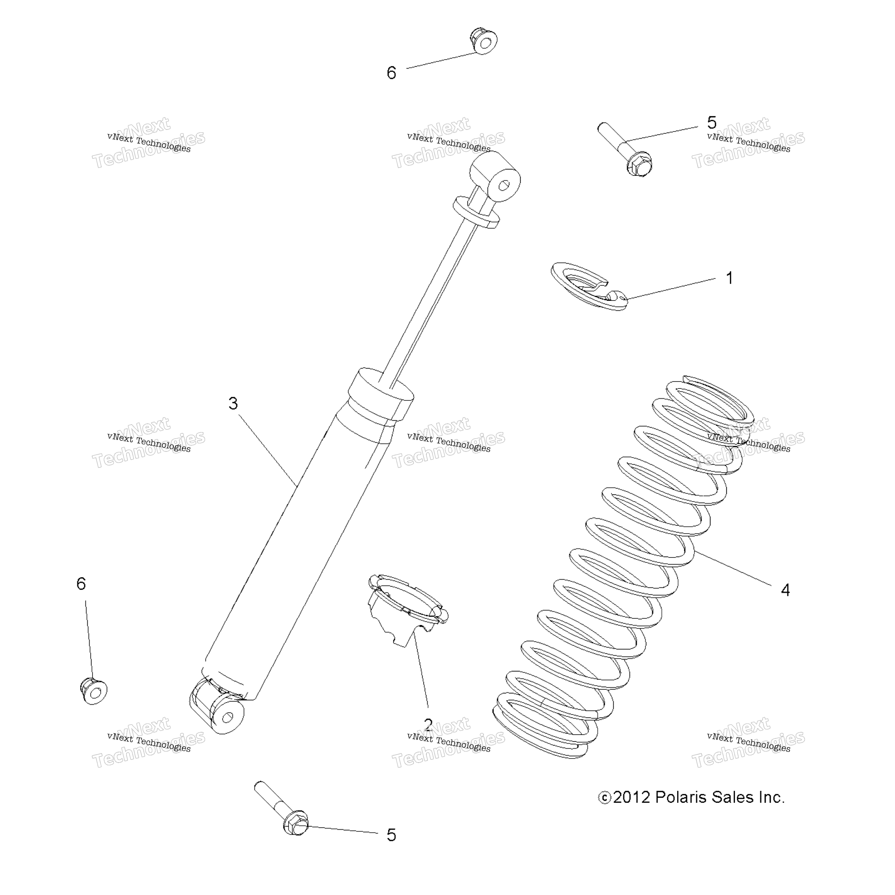 Подвеска, задний амортизатор All Options