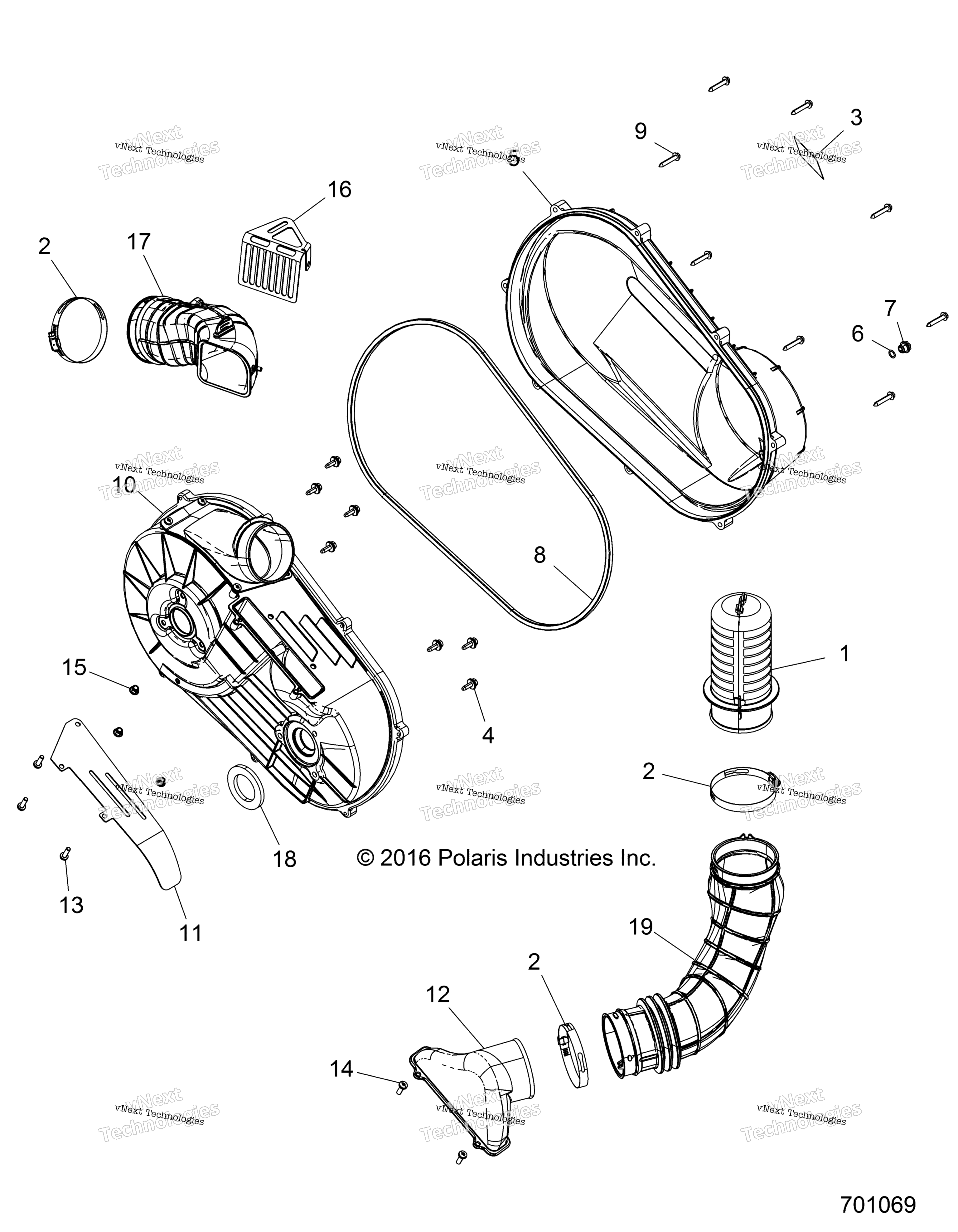 Трансмиссия, крышка сцепления And Ducting Z17va/E/X87 All Options