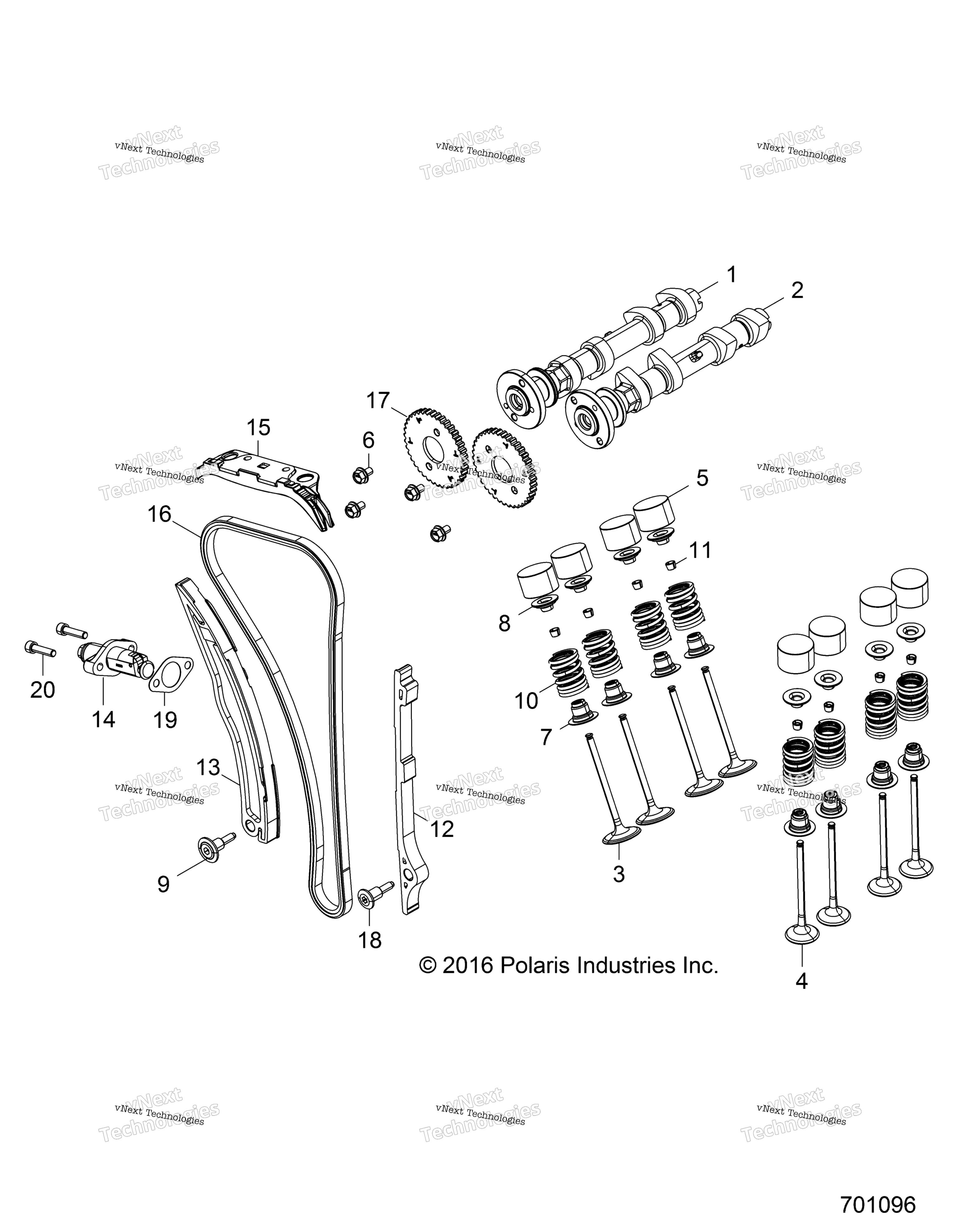 Engine, Valves & Camshafts Z17va / E / X87 All Options