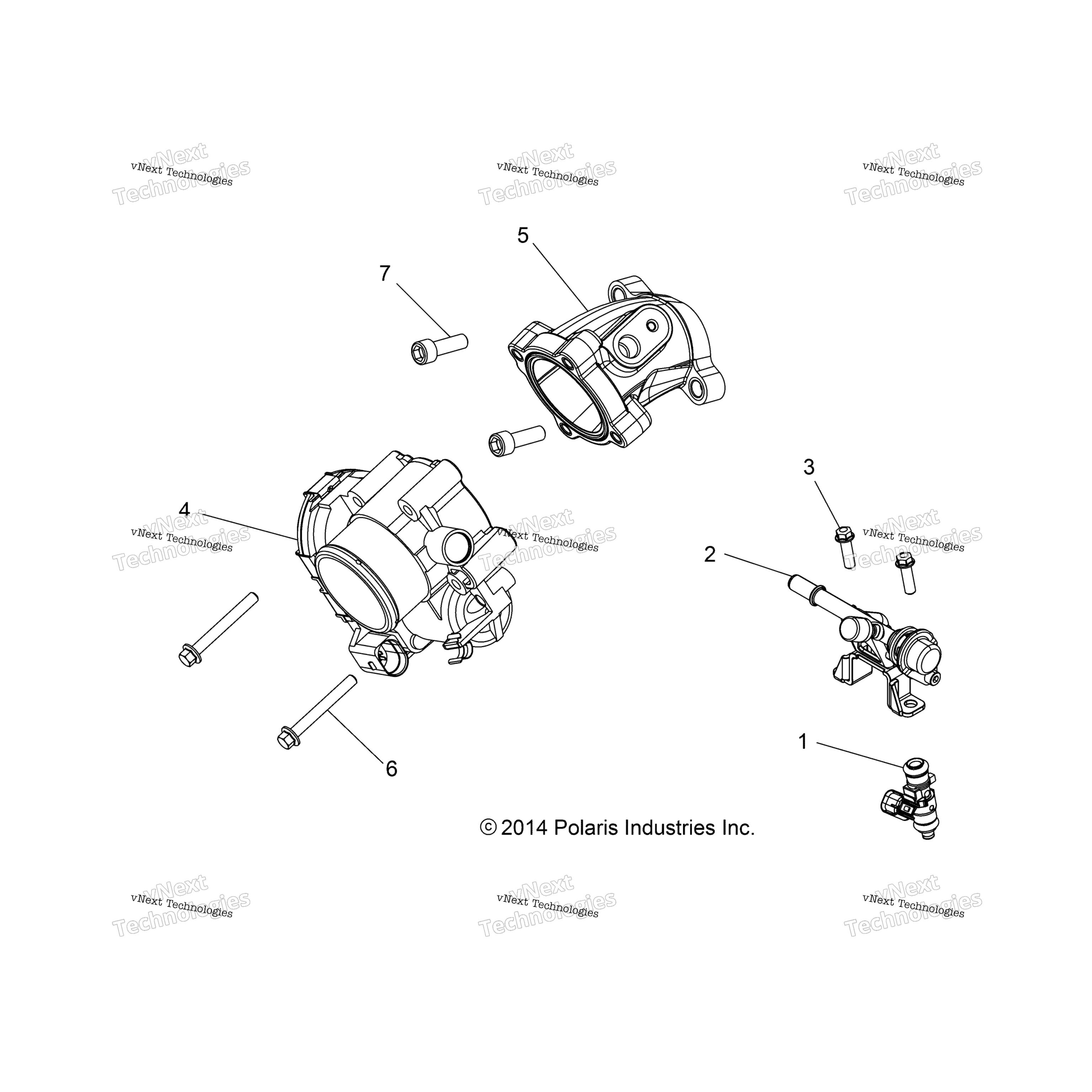 Двигатель, дроссельный узел & Fuel Rail