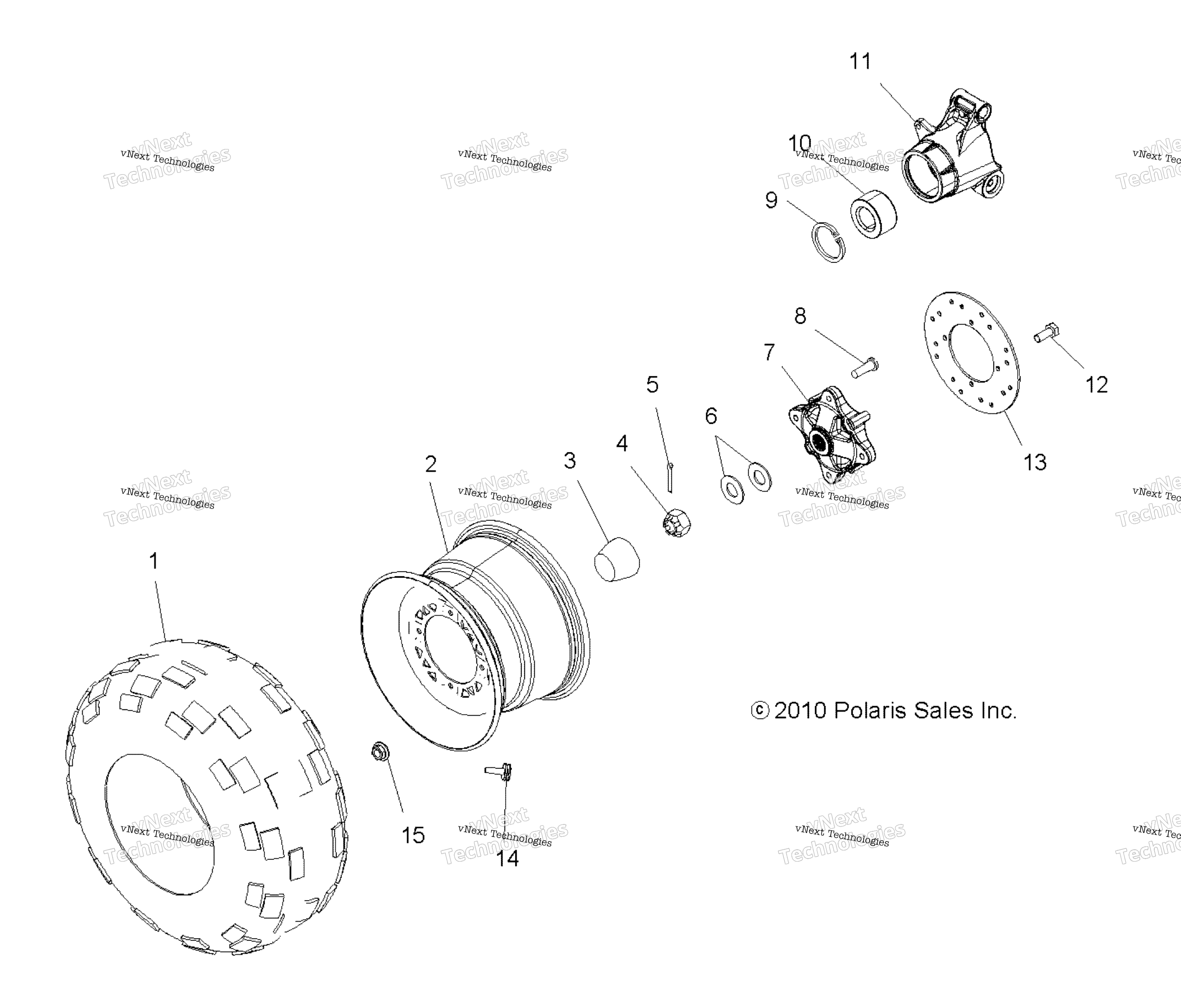 Колёса, задние Tire & Brake Disc A17sws57c1/E1