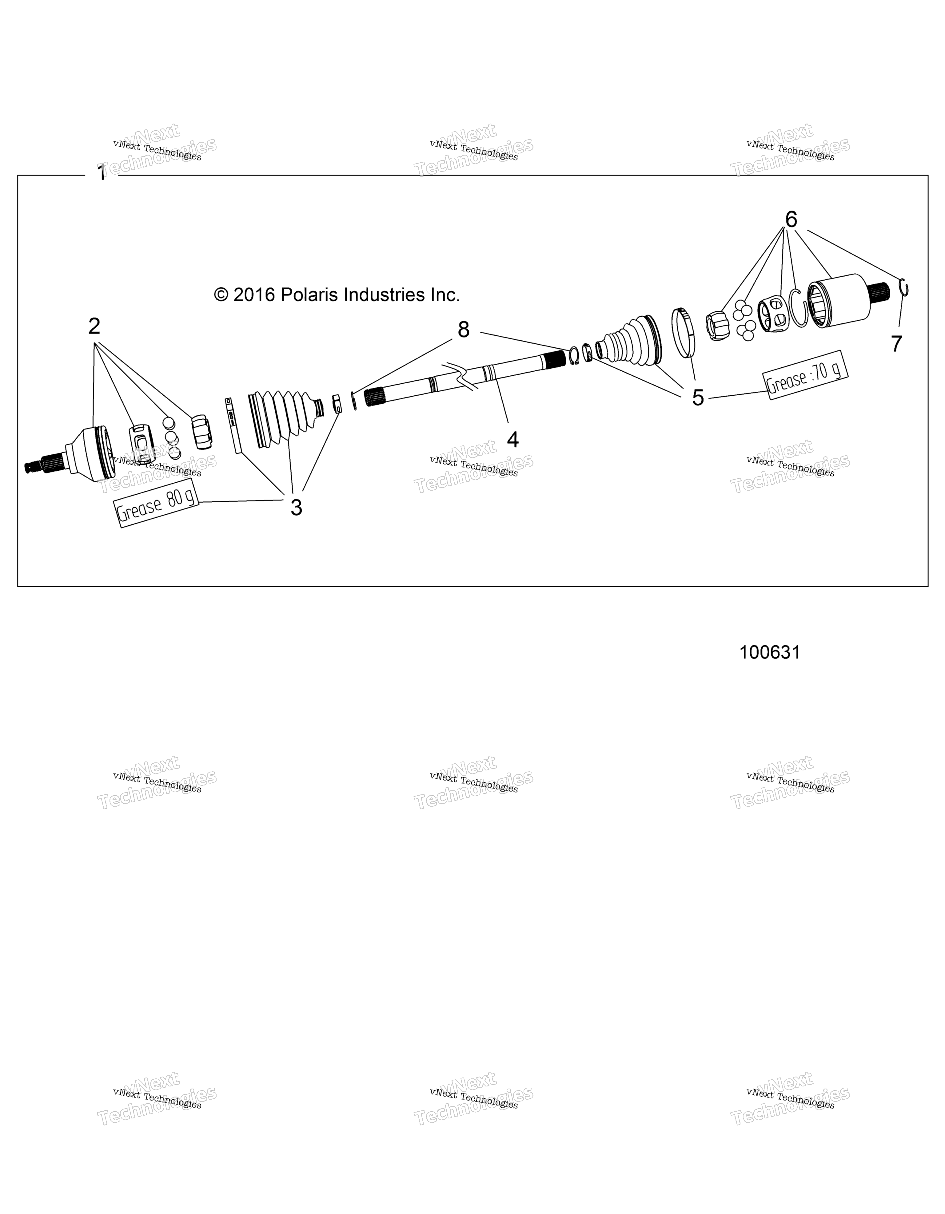Трансмиссия, задний кардан (100631)
