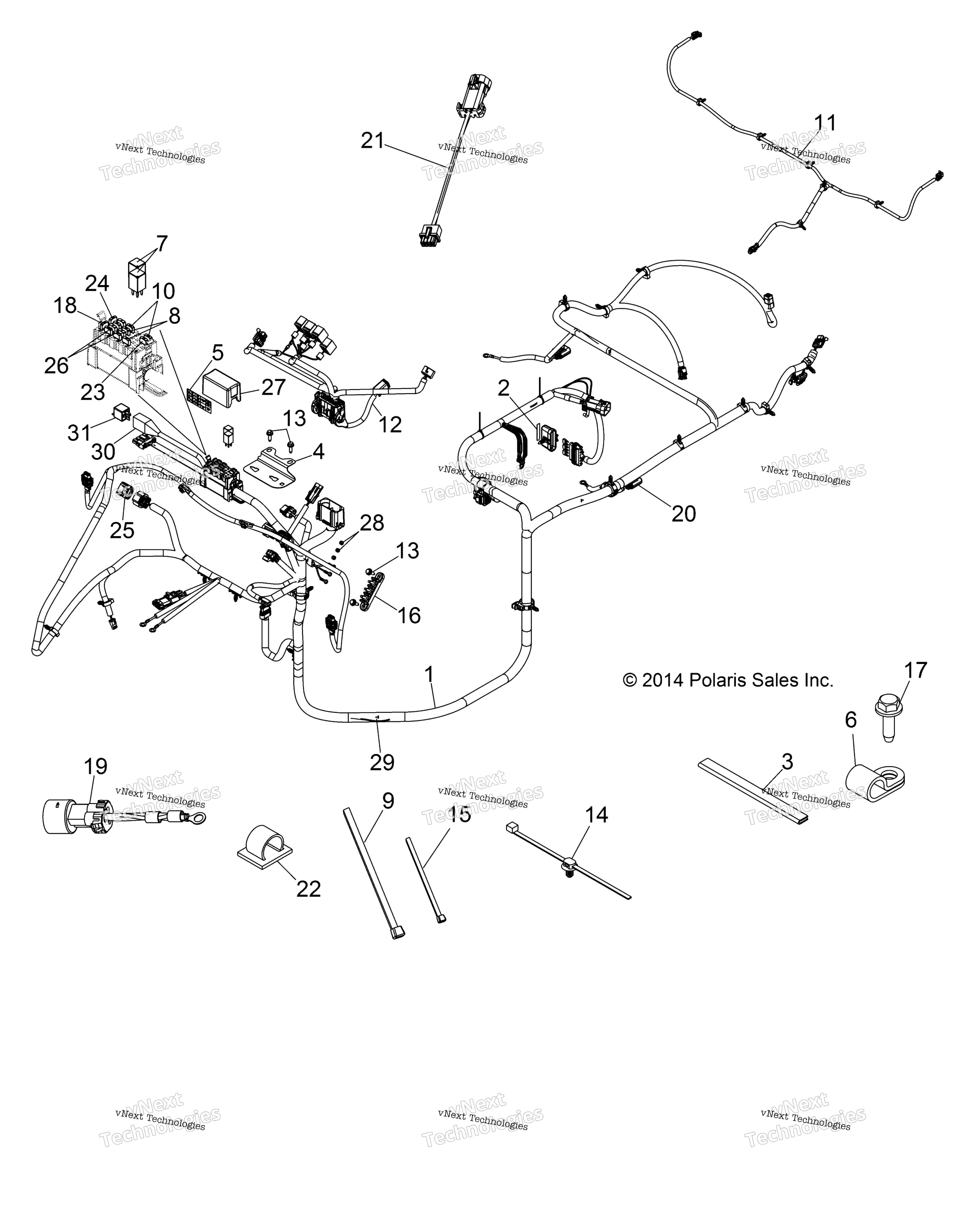 Electrical, провод Harnesses
