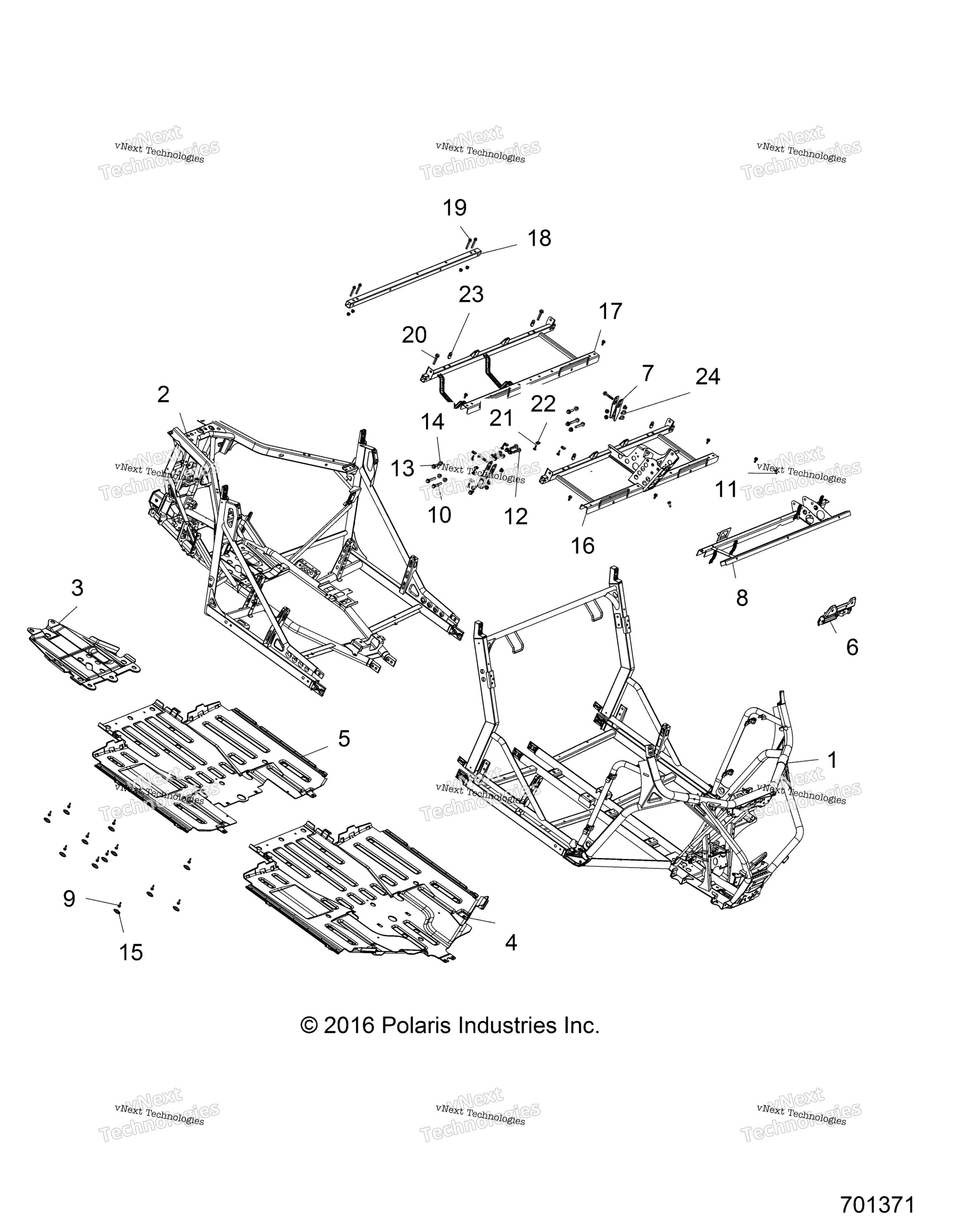 Шасси, основная рама And Skid Plates