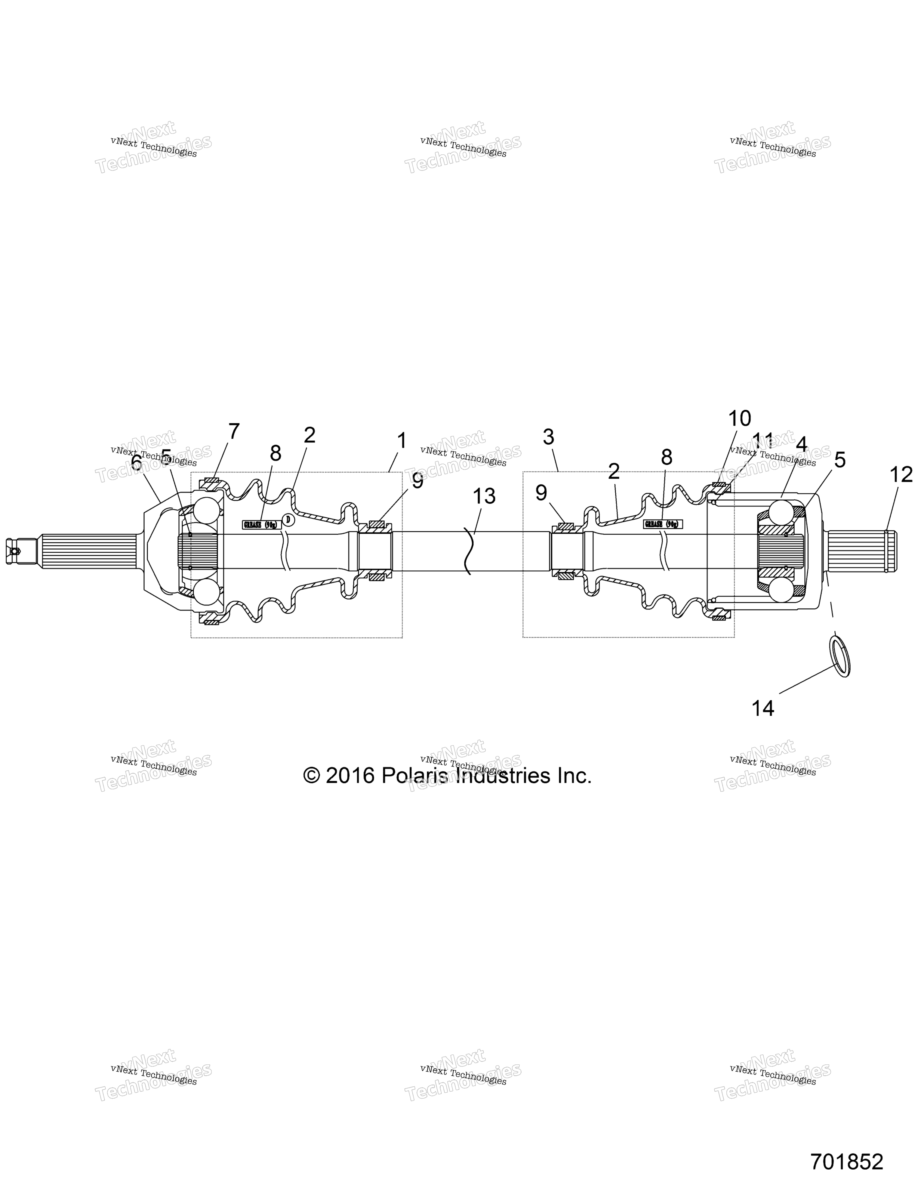 Привод Train, Front Drive Shaft