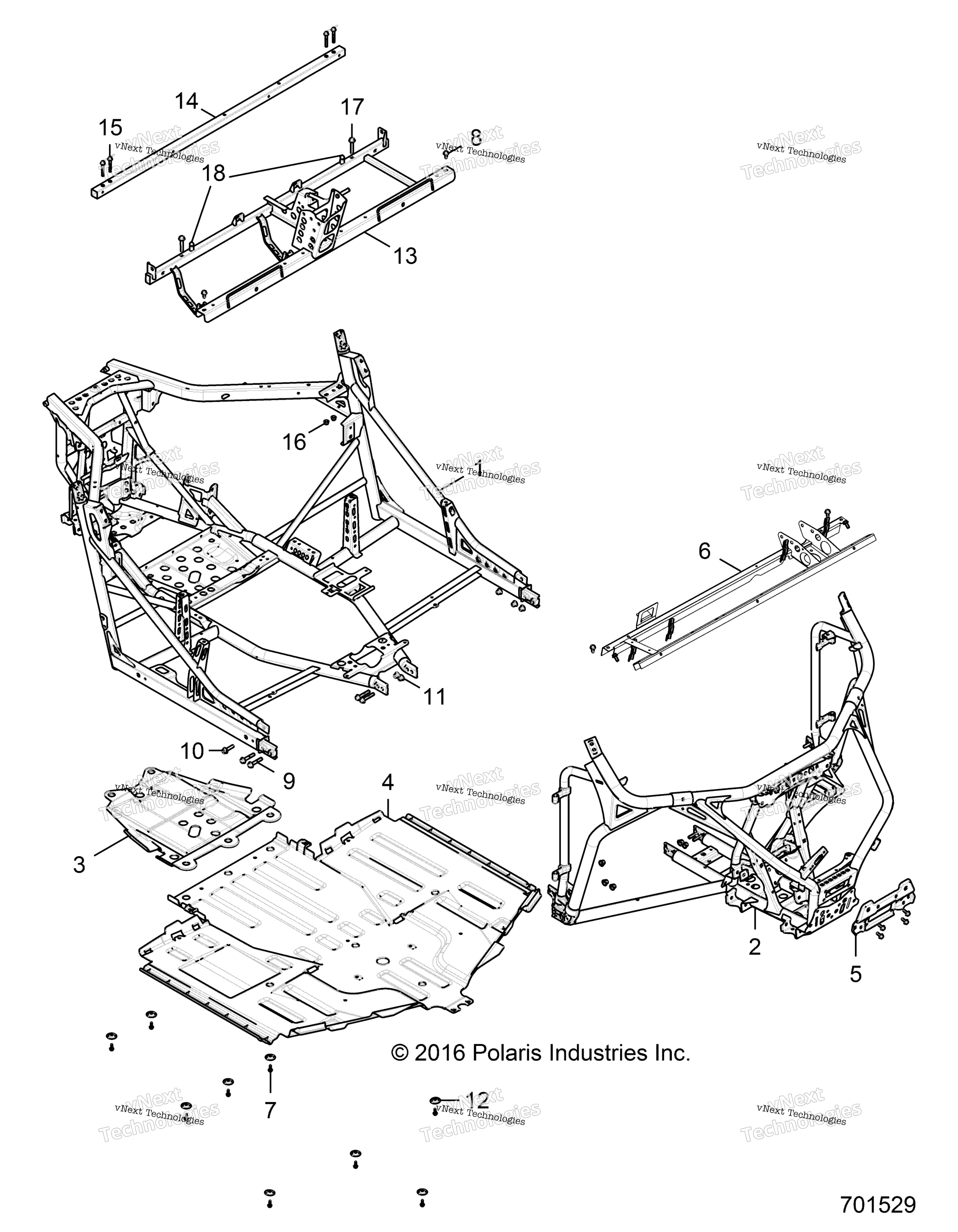 Шасси, основная рама And Skid Plates
