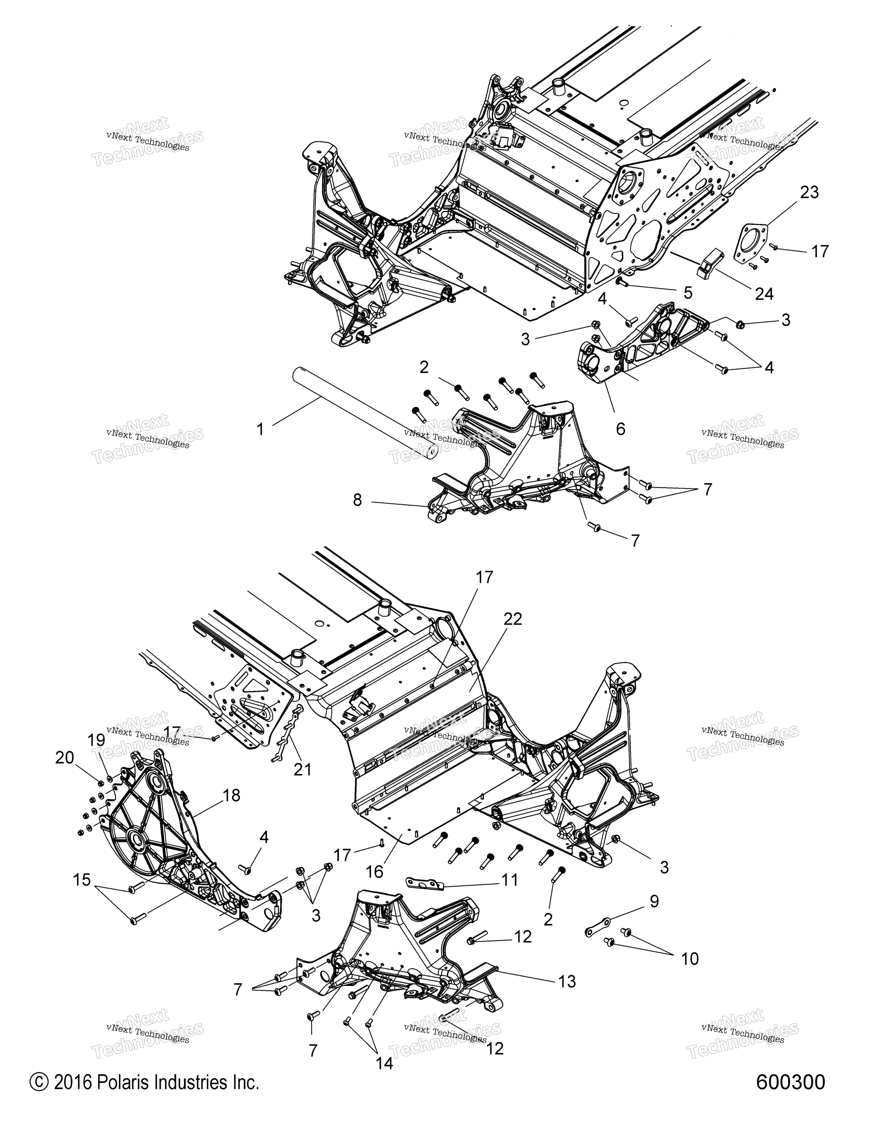 Chassis, Bulkhead Asm. All опции