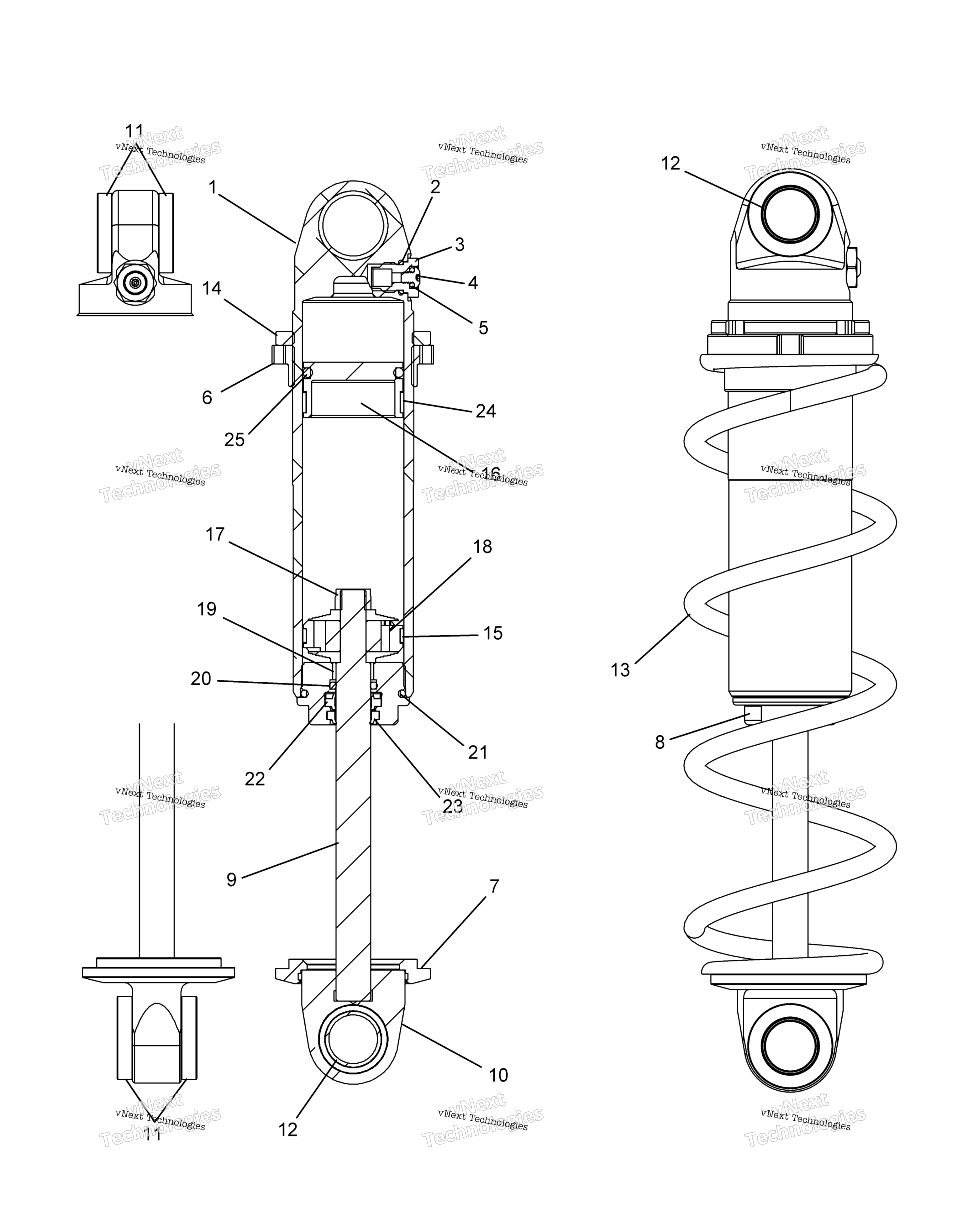 Suspension, Shock, передний Track
