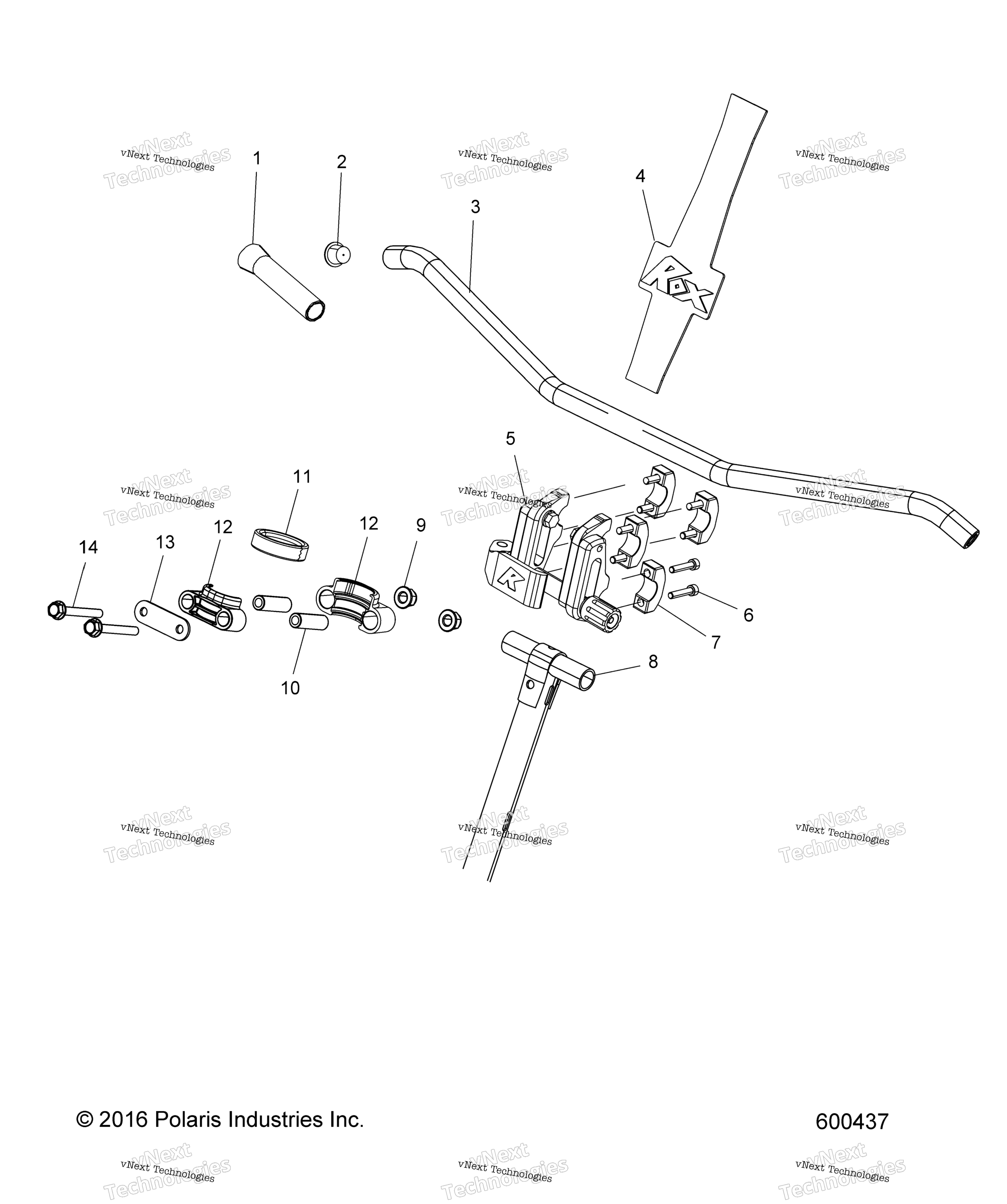 Steering, Upper & руль Asm