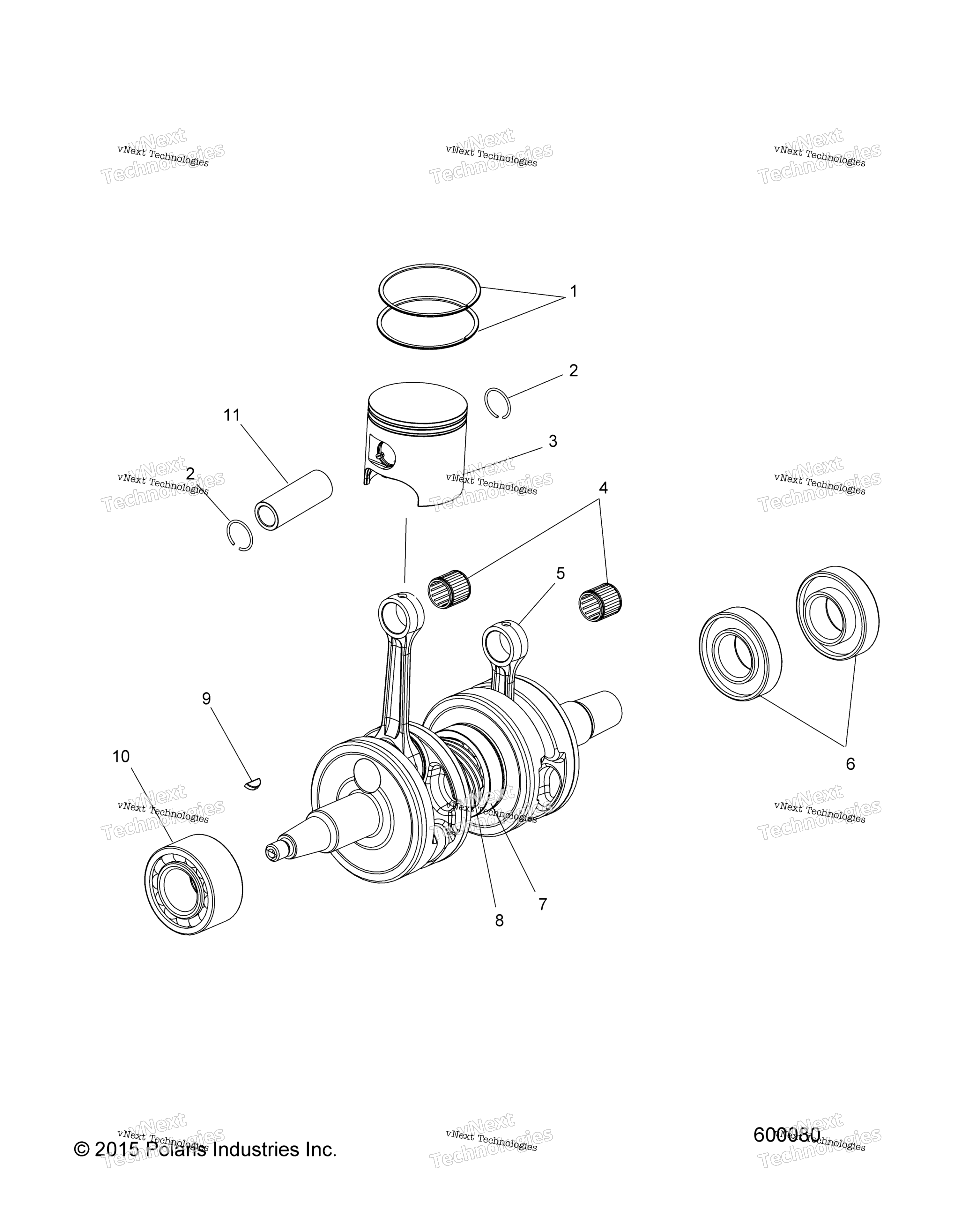 Engine, поршень & коленвал