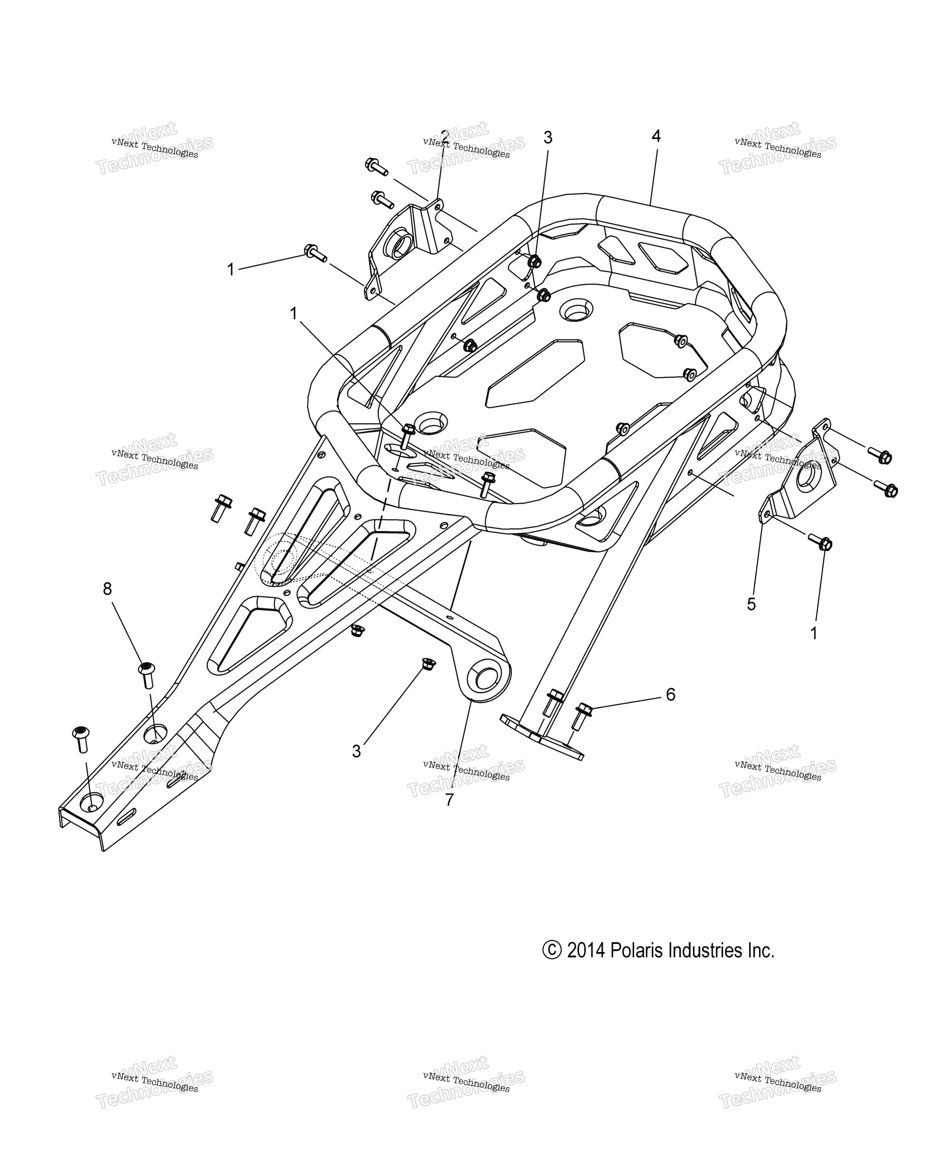 Chassis, багажник полка