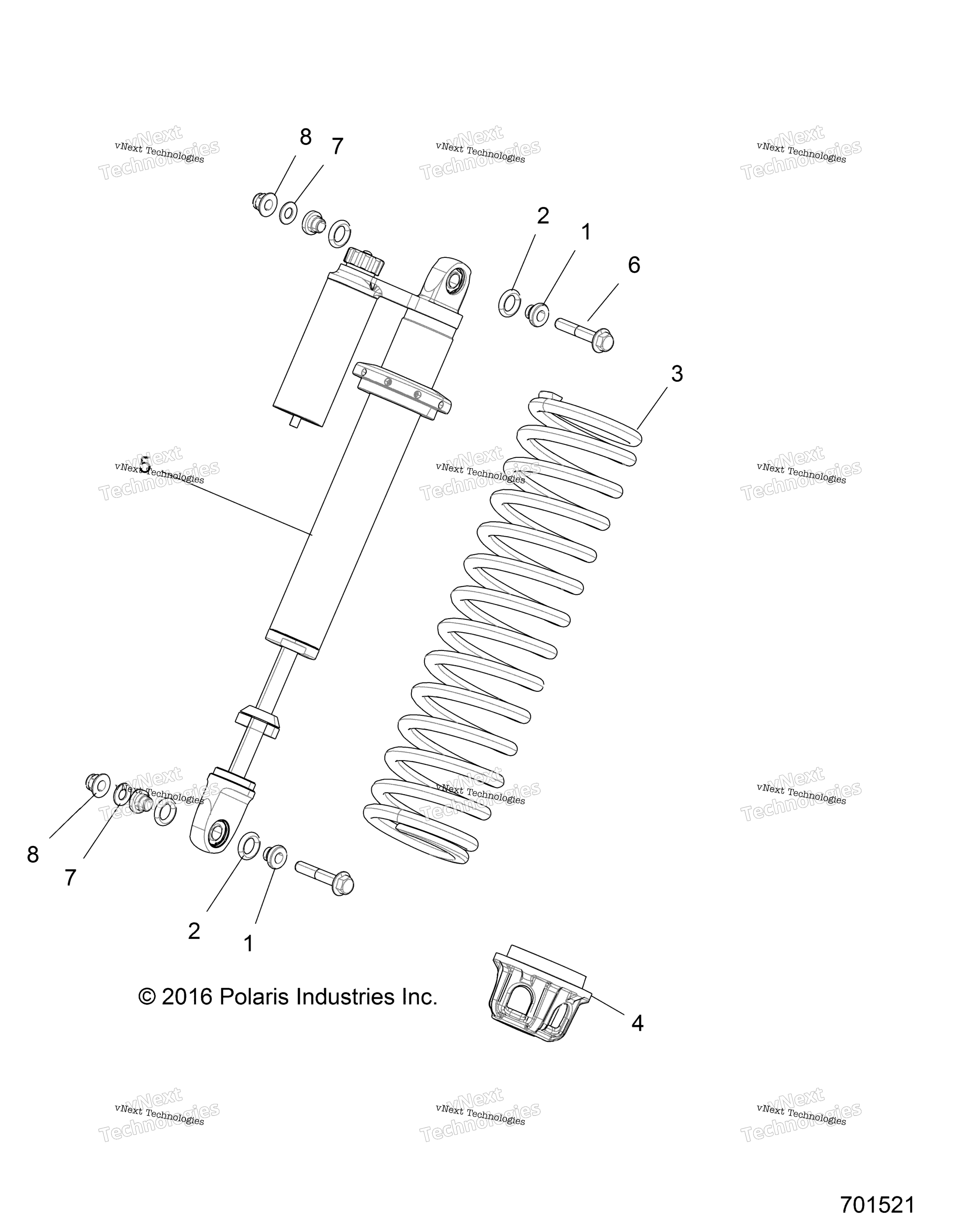 Подвеска, передний амортизатор Mounting