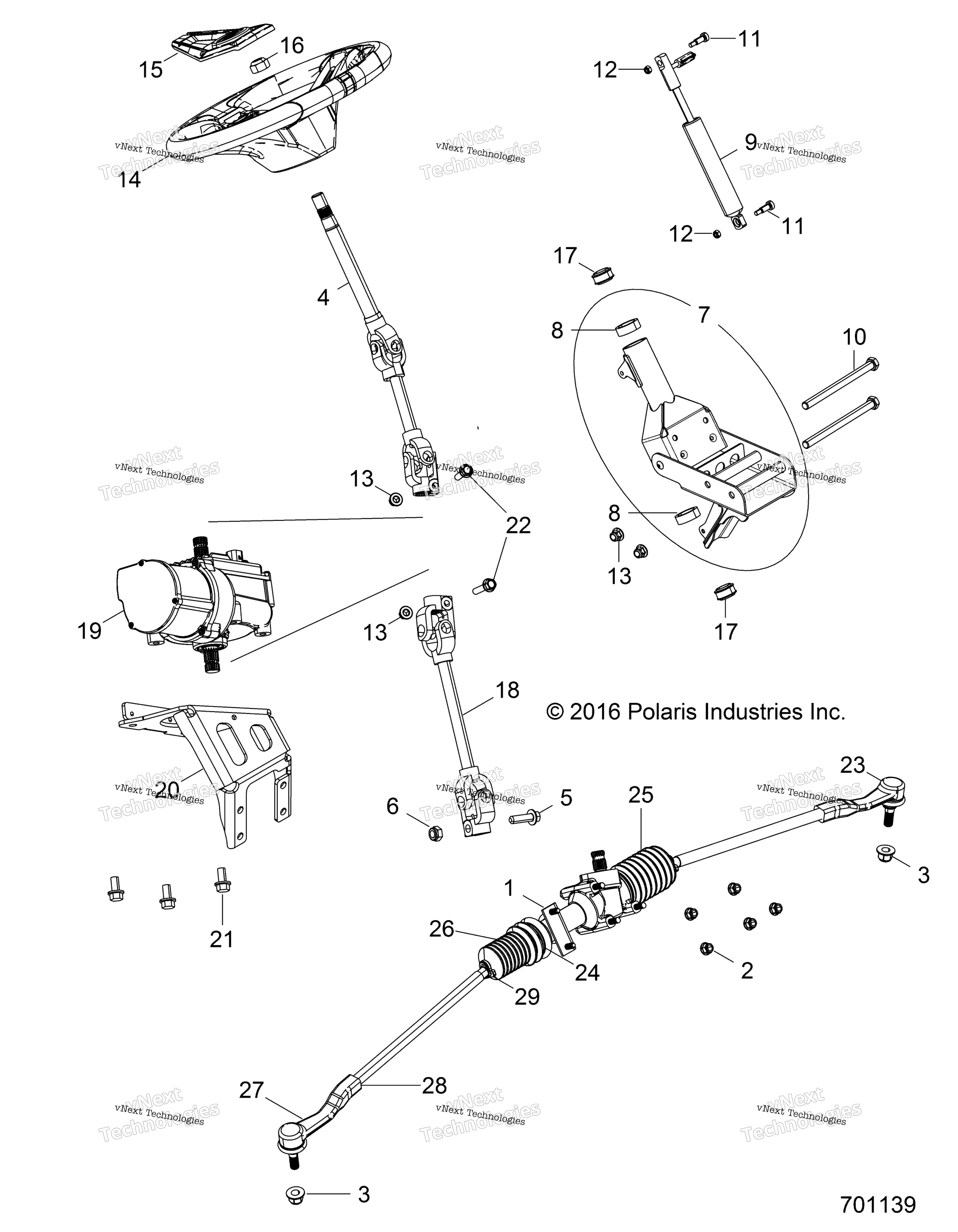 Steering, Power рулевое управление Asm. Z17vbe87ab / Ak / Am / Lk
