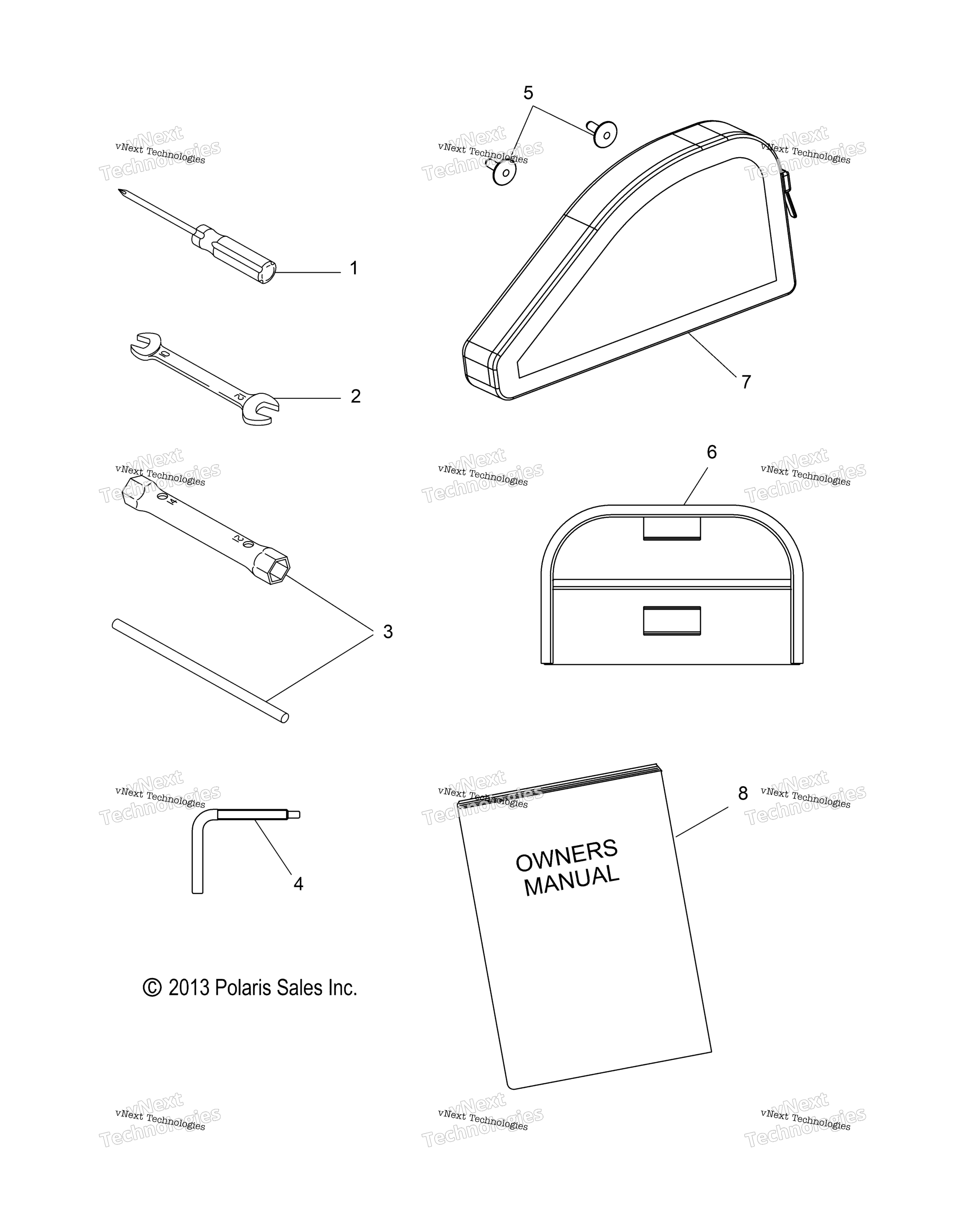 Tools, инструмент комплект & Owners Manual S18cba5bs / 5Be All Options