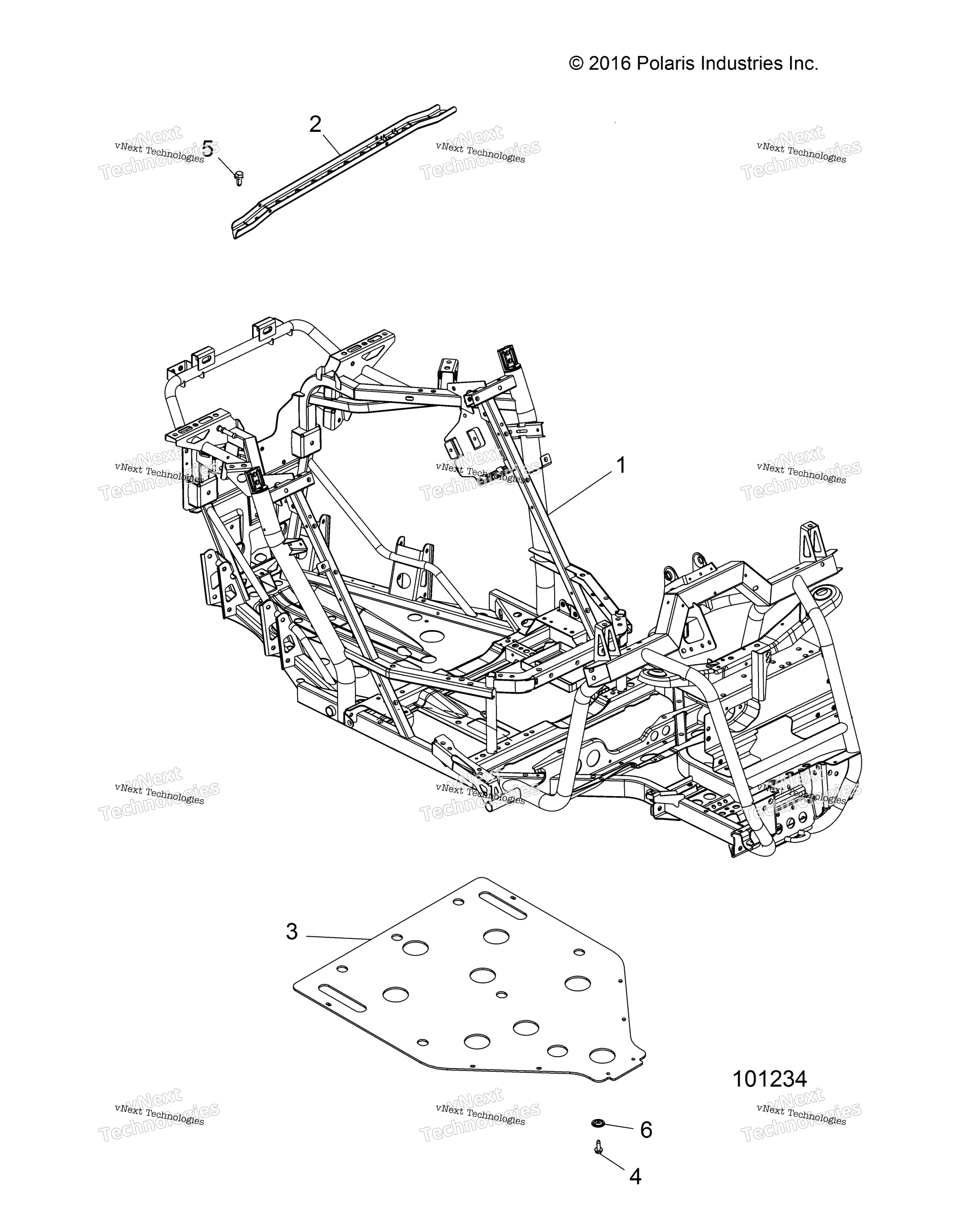 Шасси, основная рама And Skid Plate