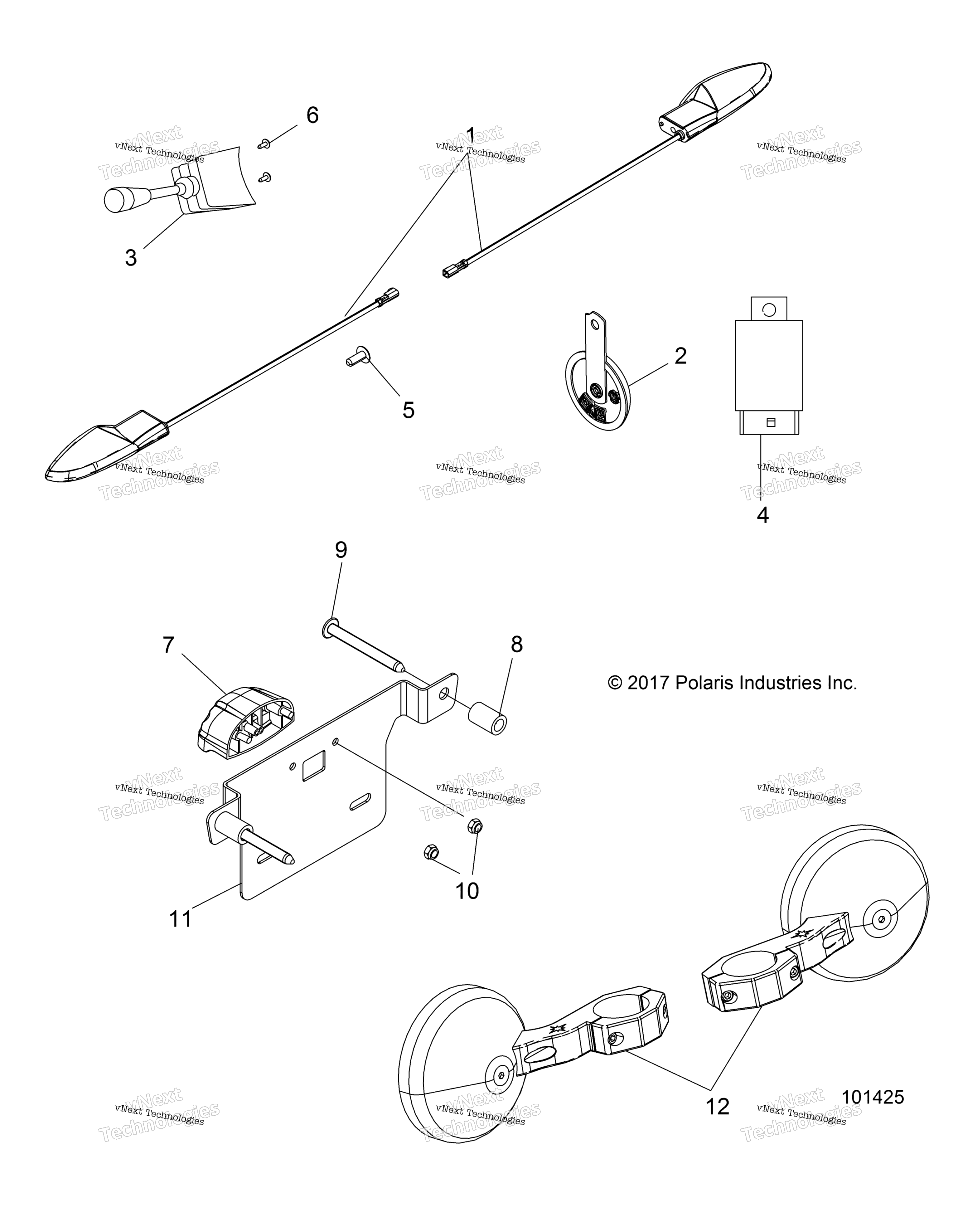 Electrical, Turn Signals, Horn и Mirrors