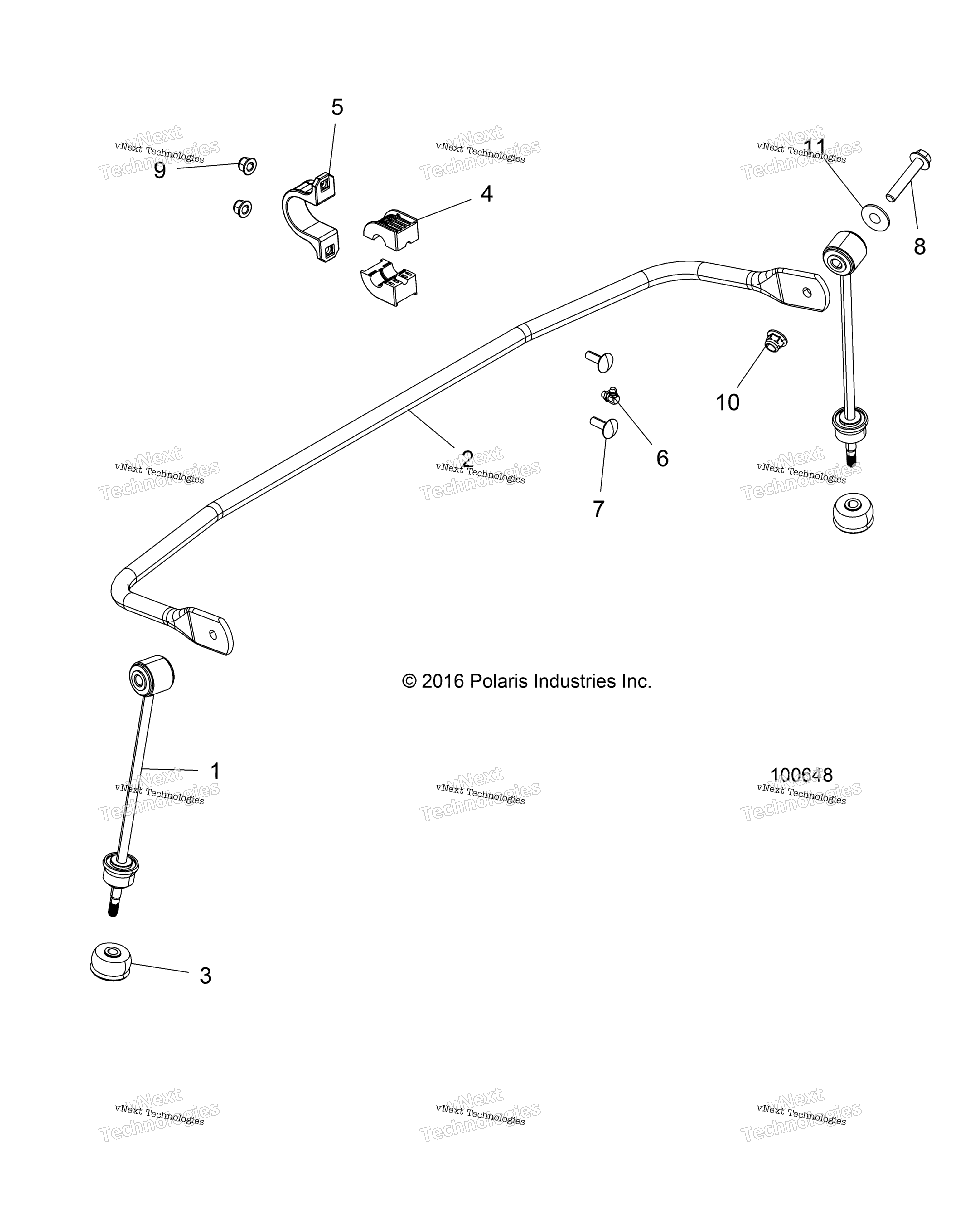 Suspension, Stabilizer Bar, задний