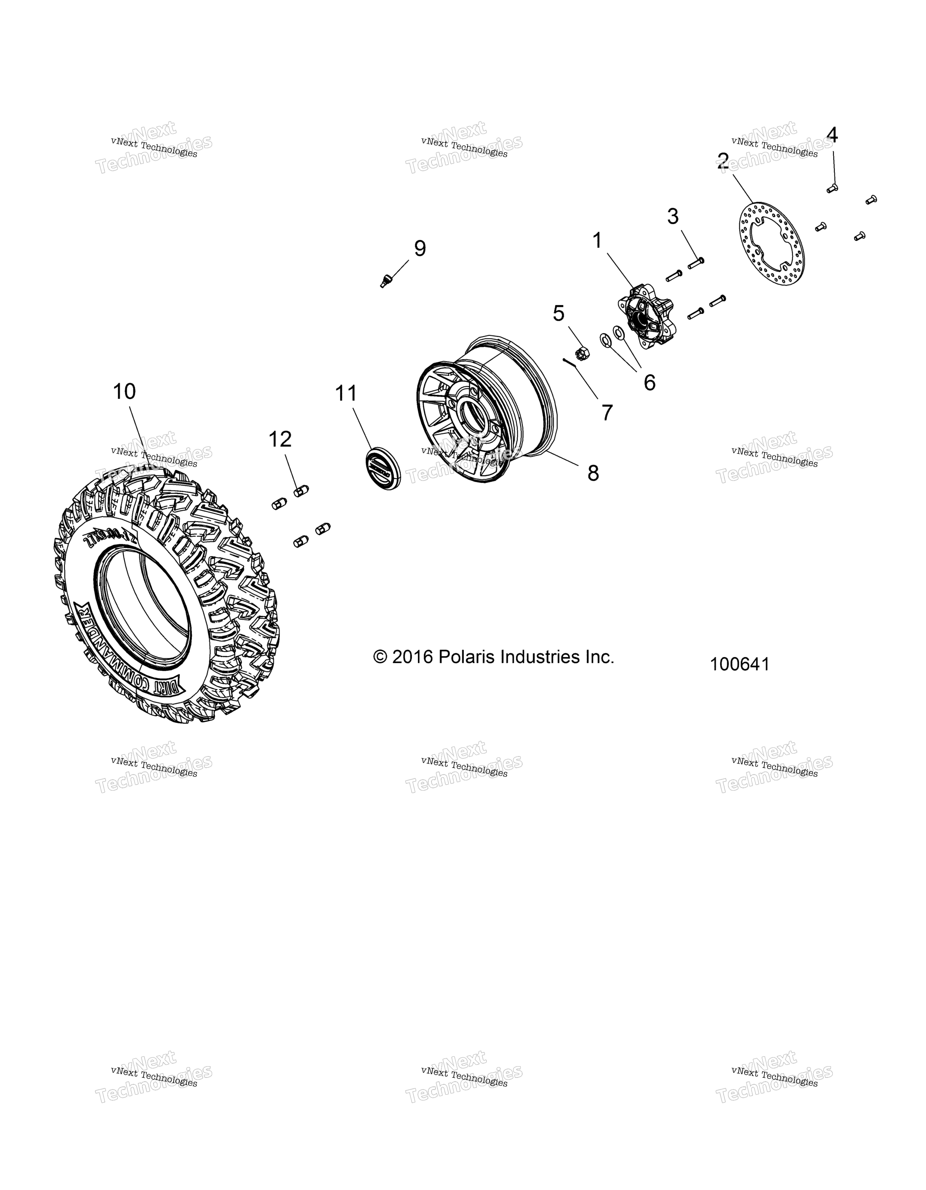 Колёса, передние Tire & Brake Disc