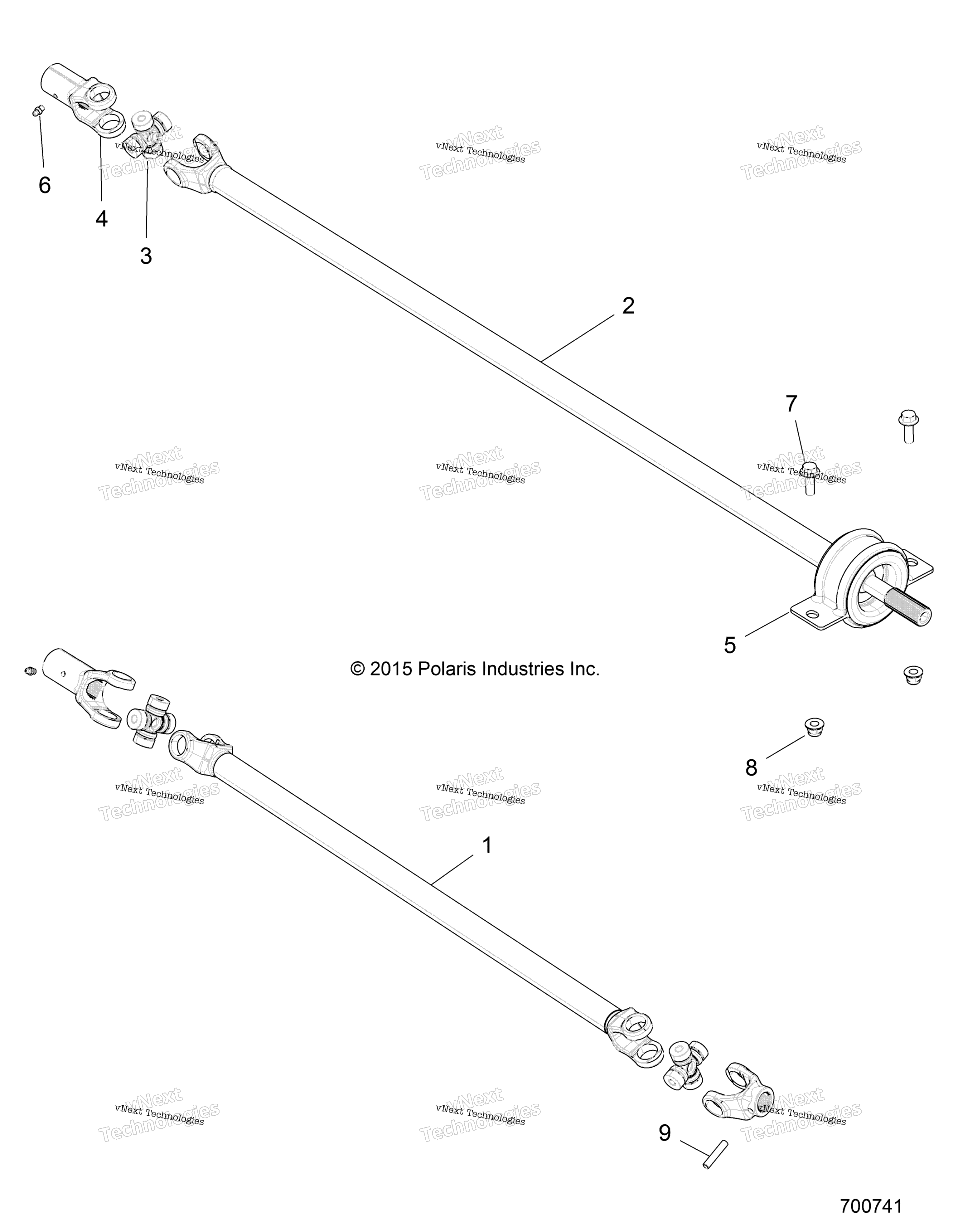 Привод Train, Front And Rear Prop Shaft