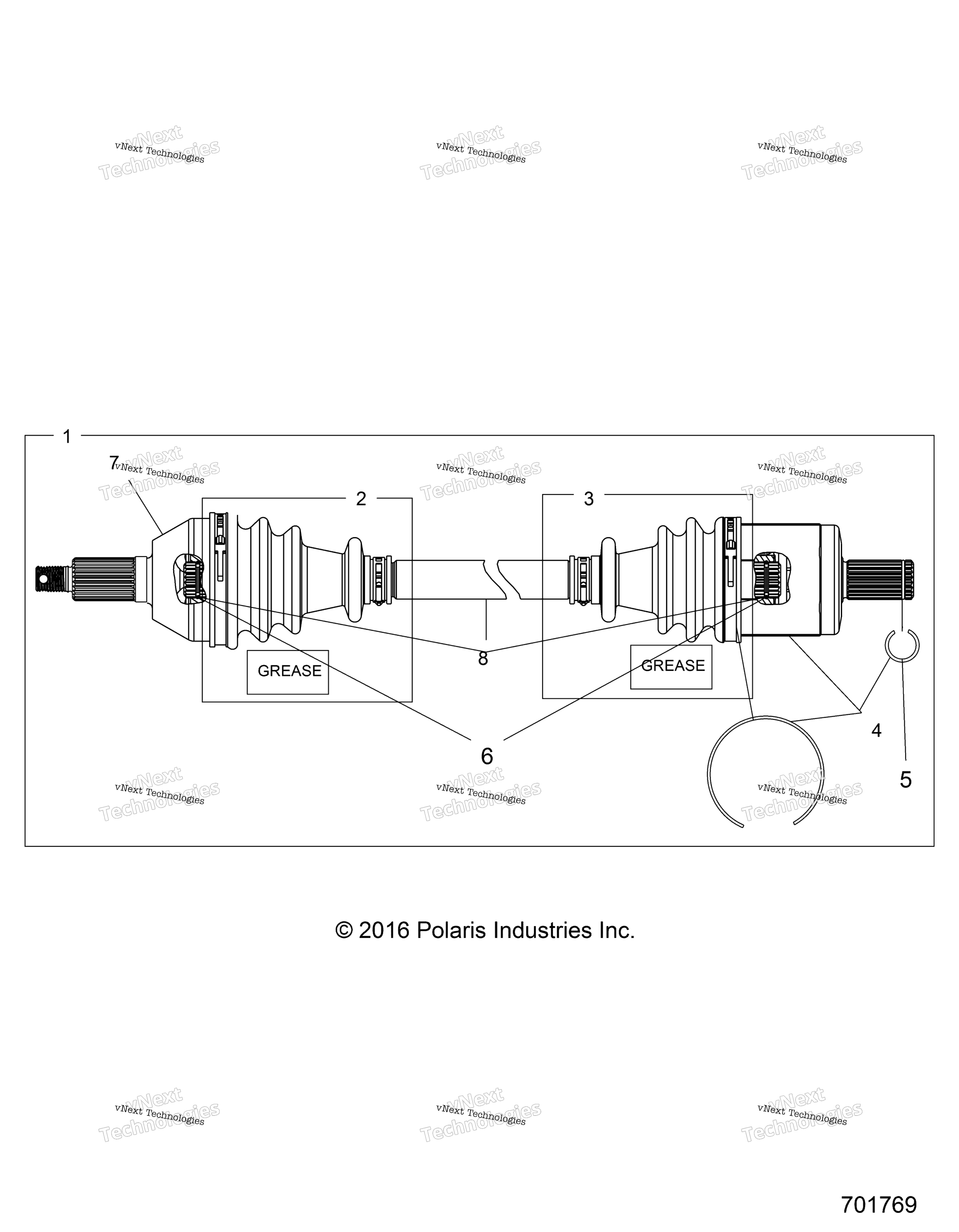 Привод Train, Front Drive Shaft
