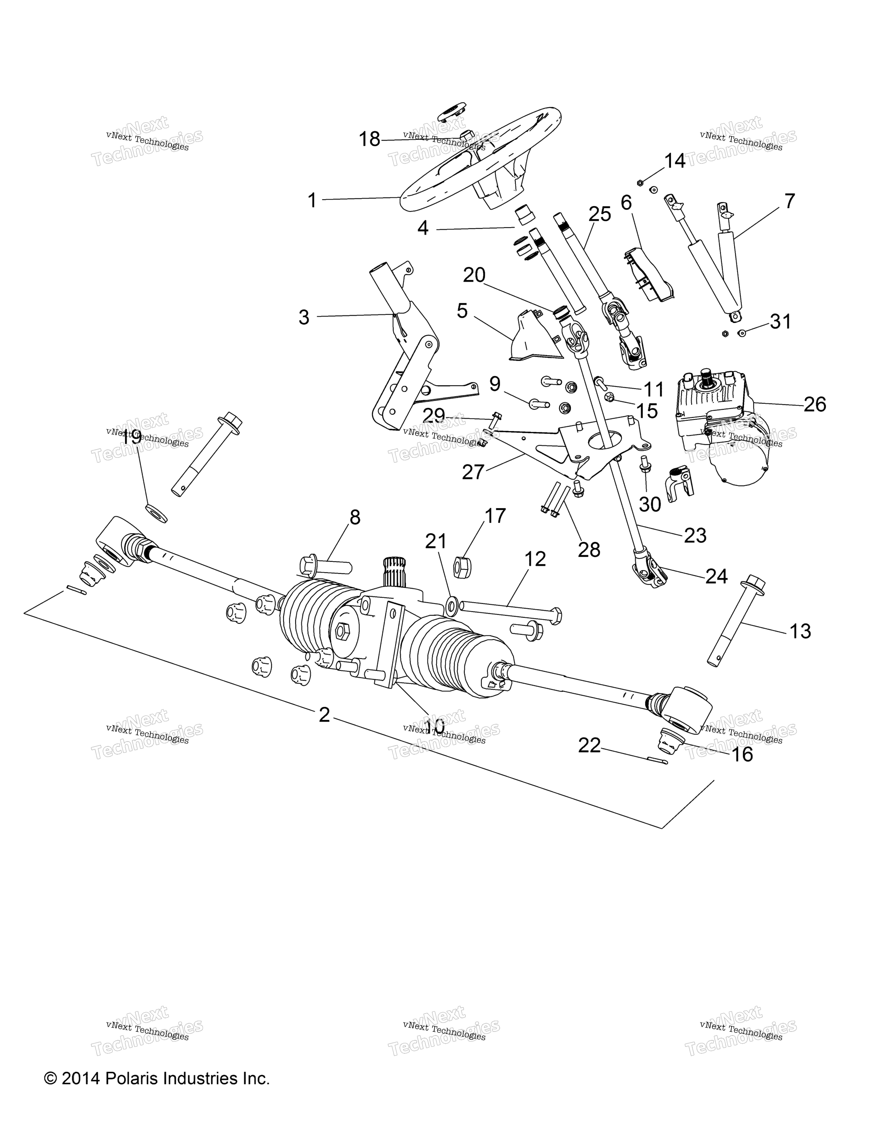 Steering, рулевое управление Asm. R18rne57bv