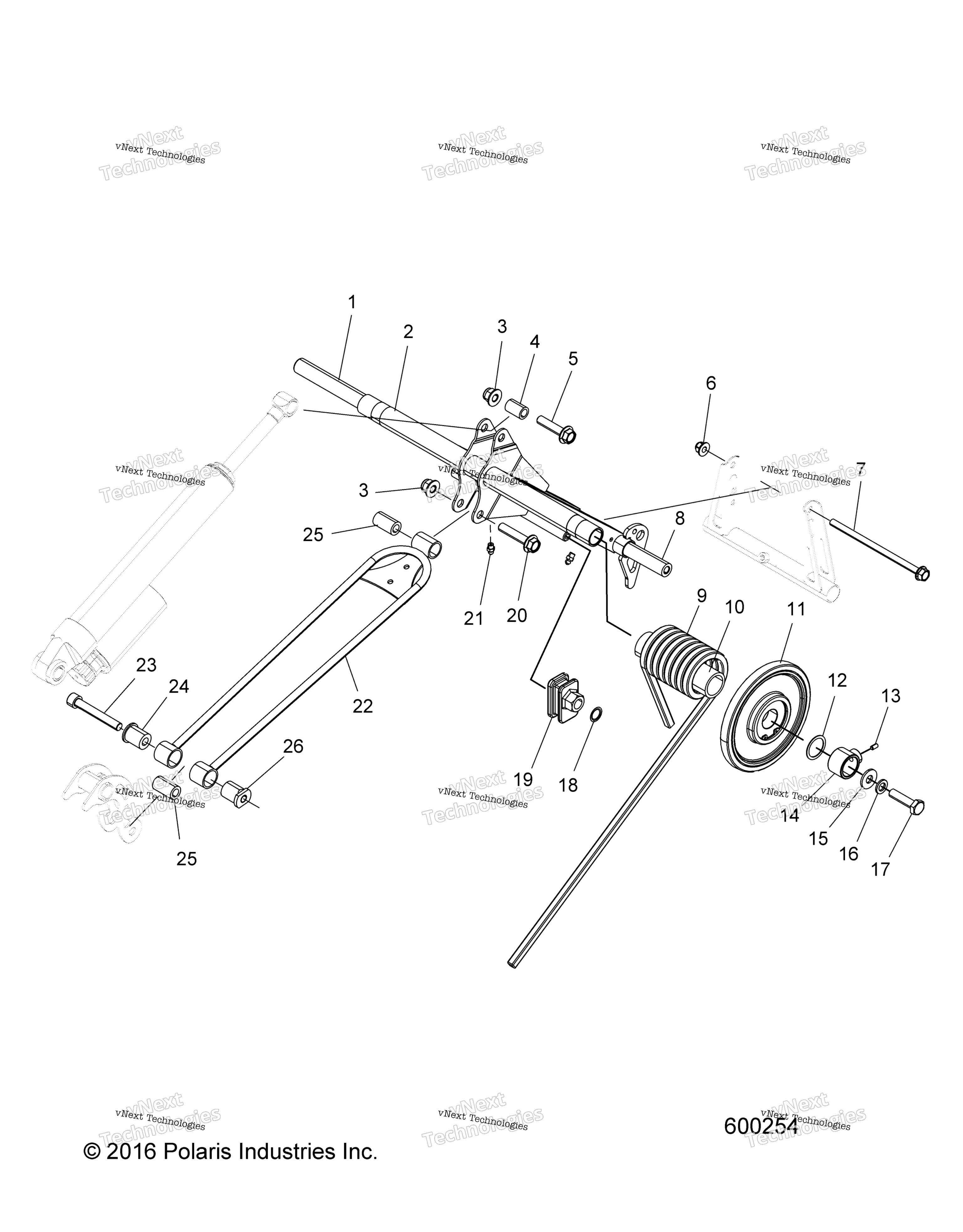 Suspension, Torque Arm, задний All Options