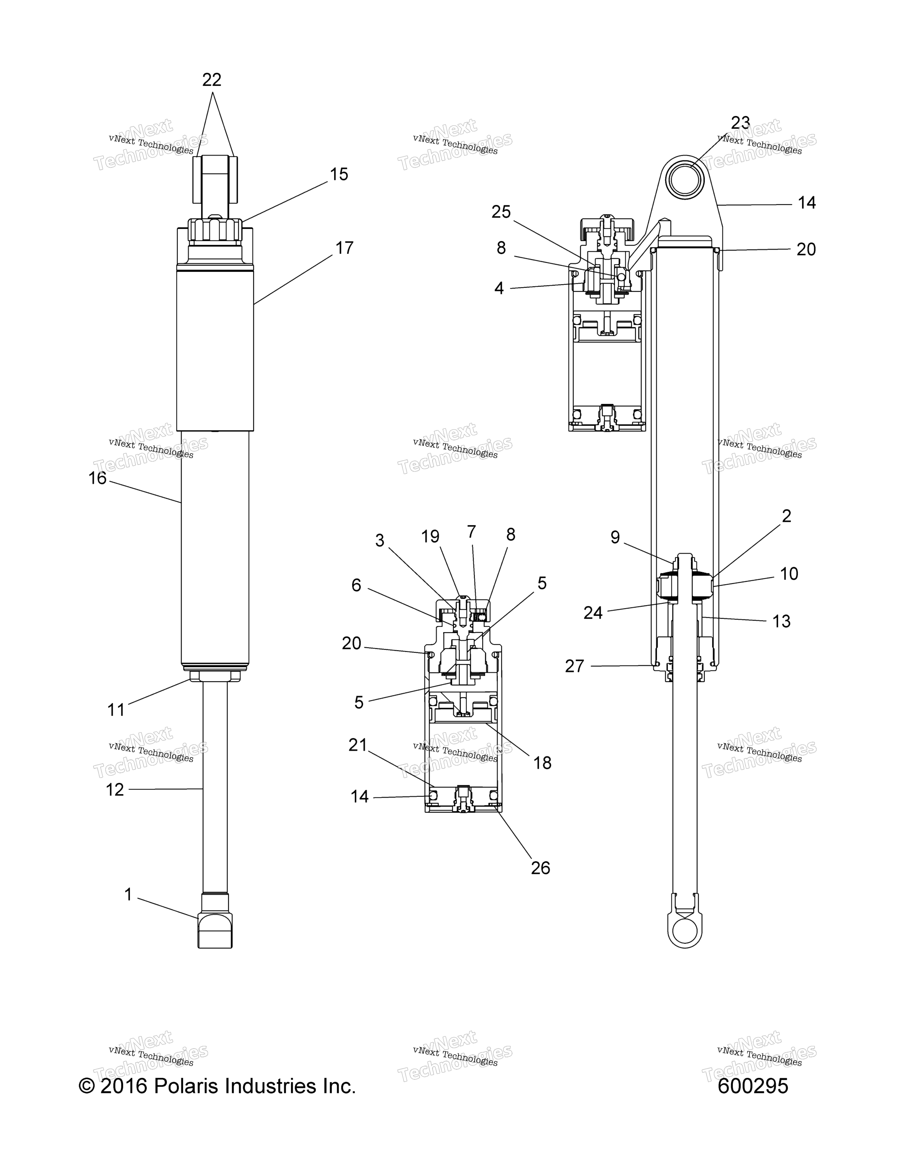 Suspension, Shock, задний Track