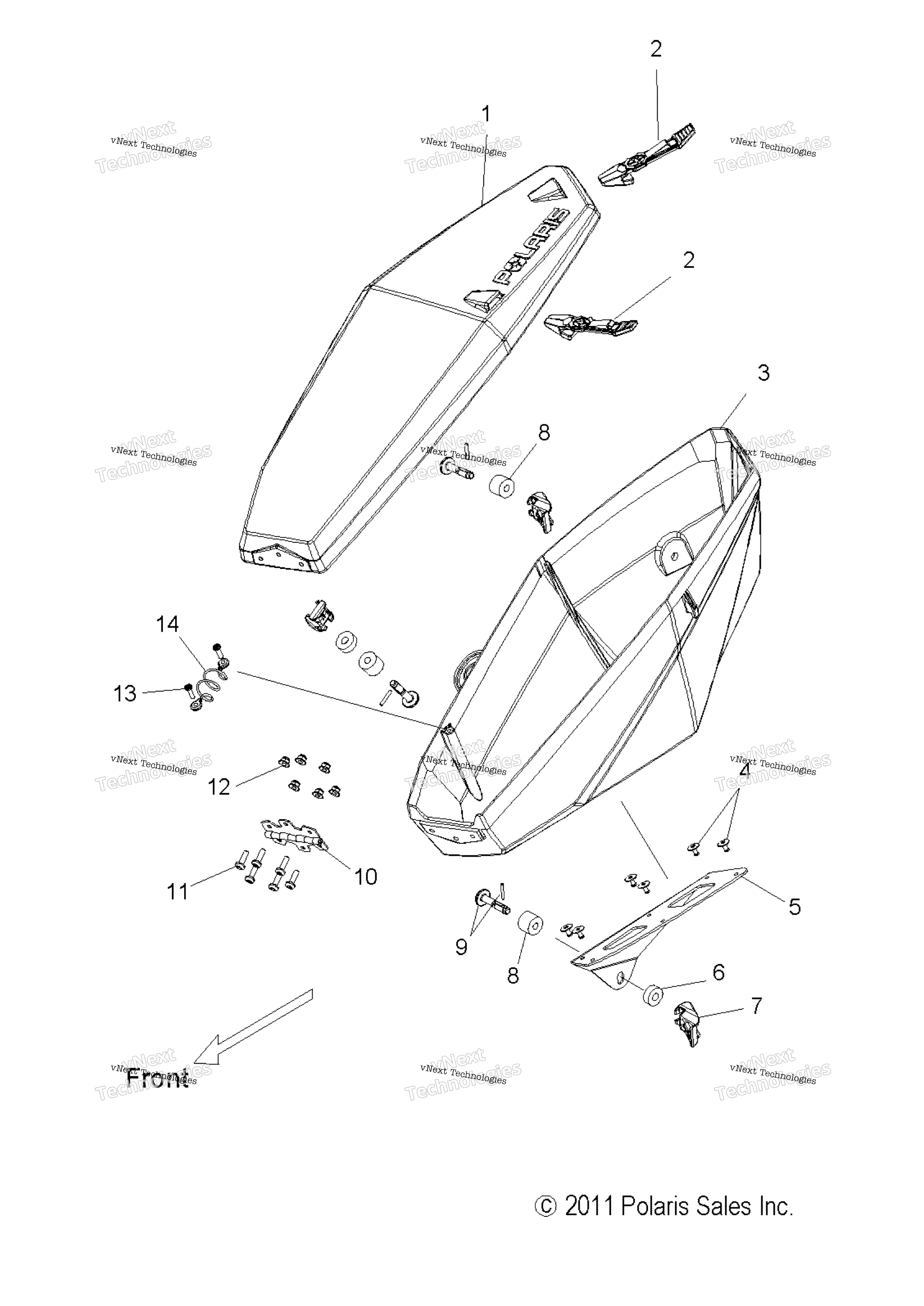 кузов Saddlebag, Adventure