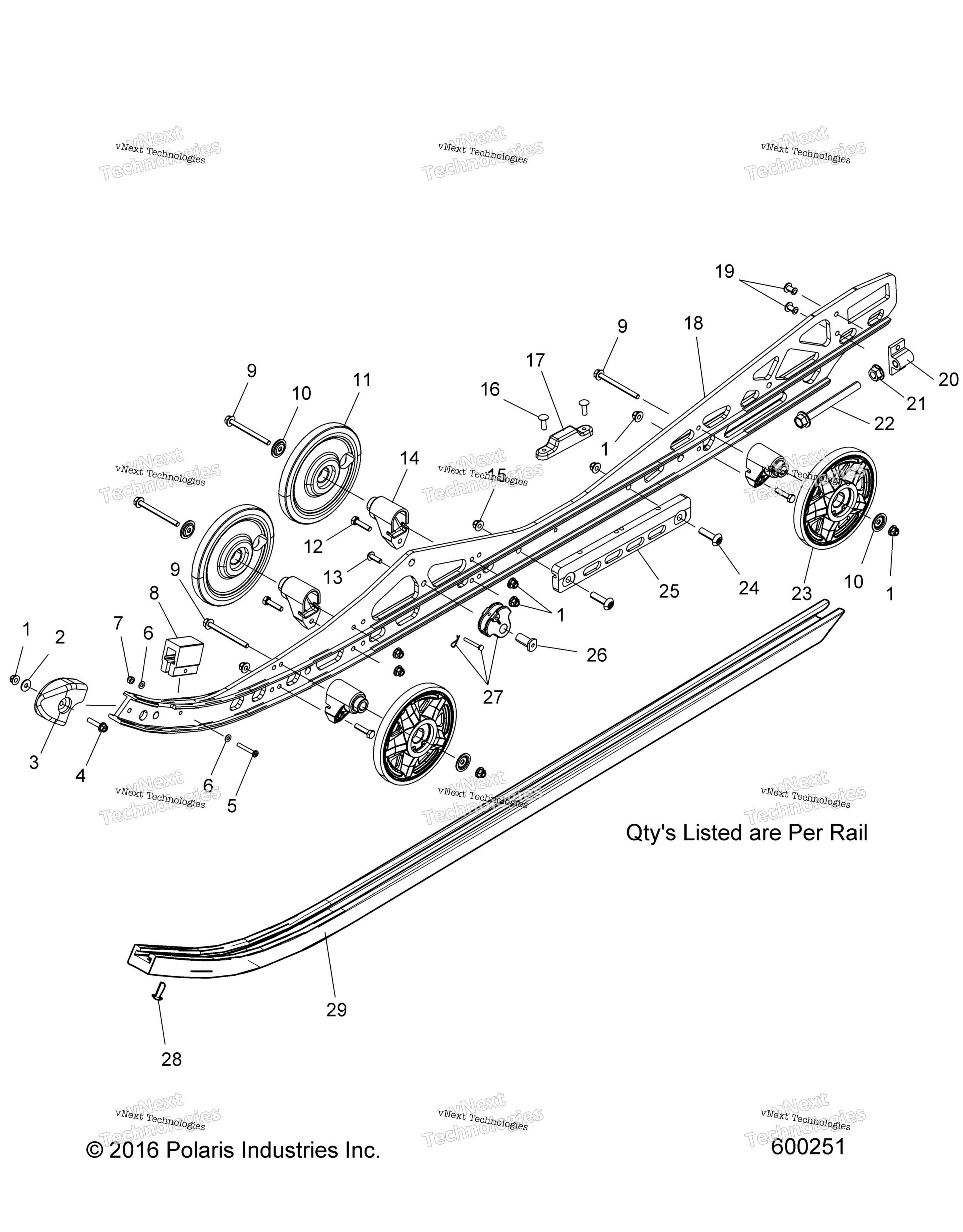 Suspension, Rail крепление