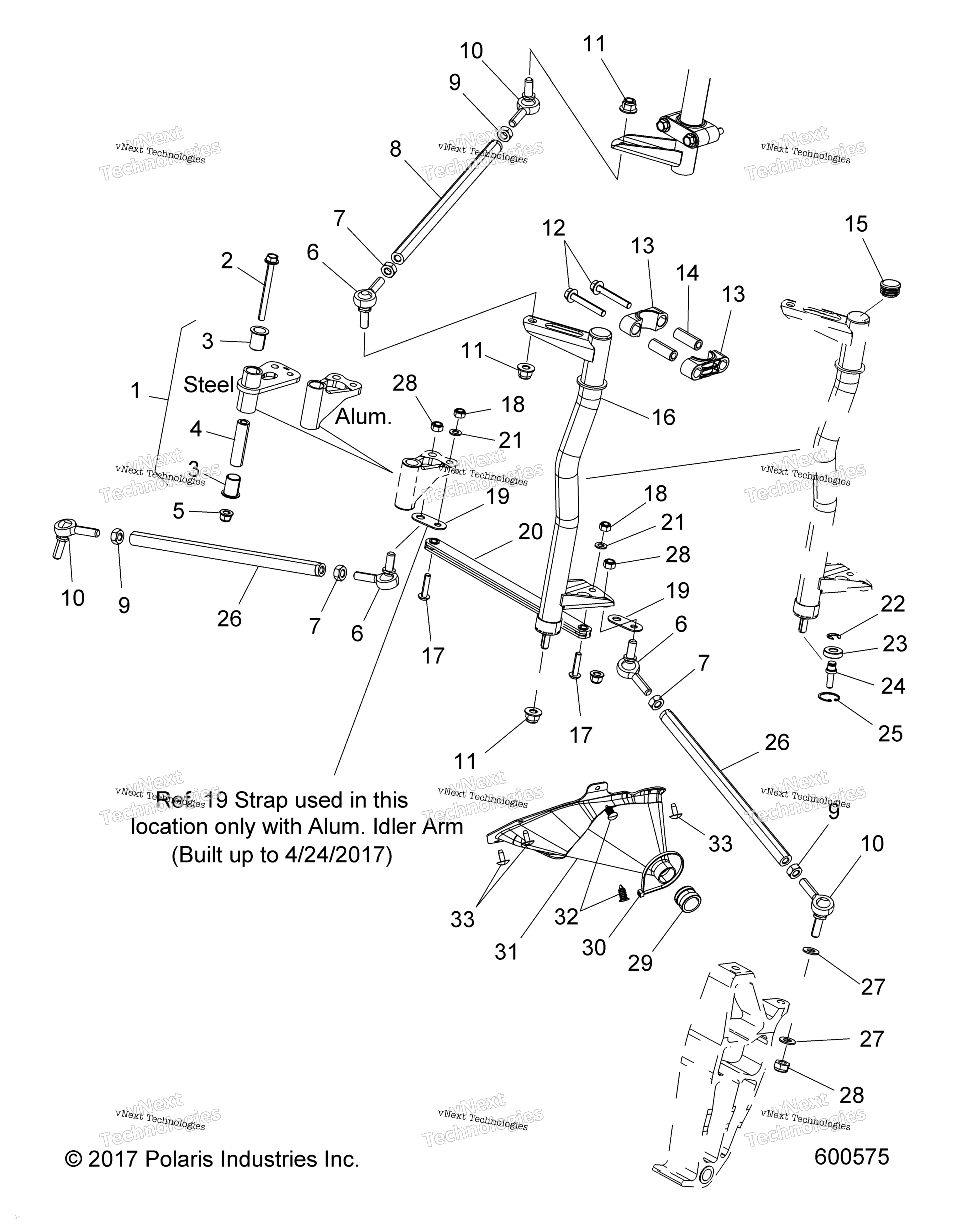 Steering, нижний