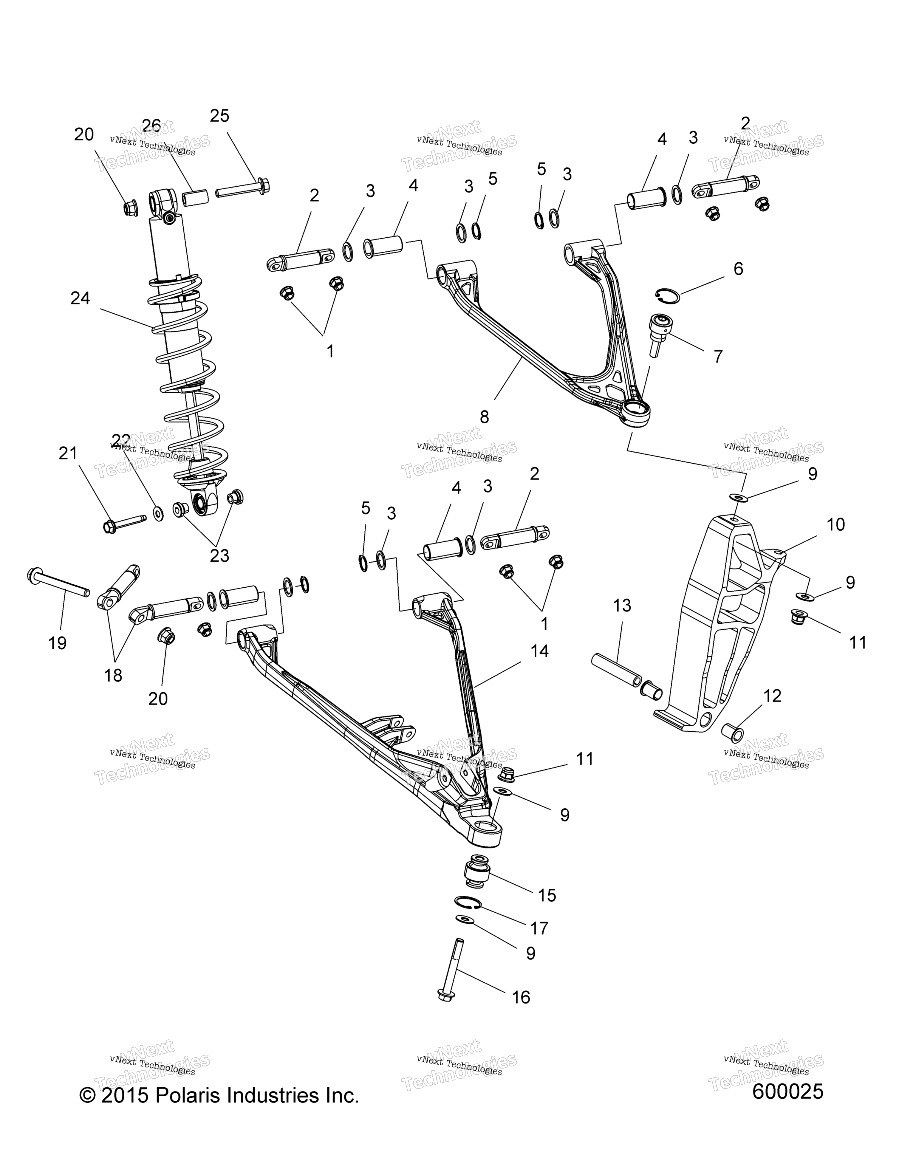 Suspension, управление Arms & Spindle
