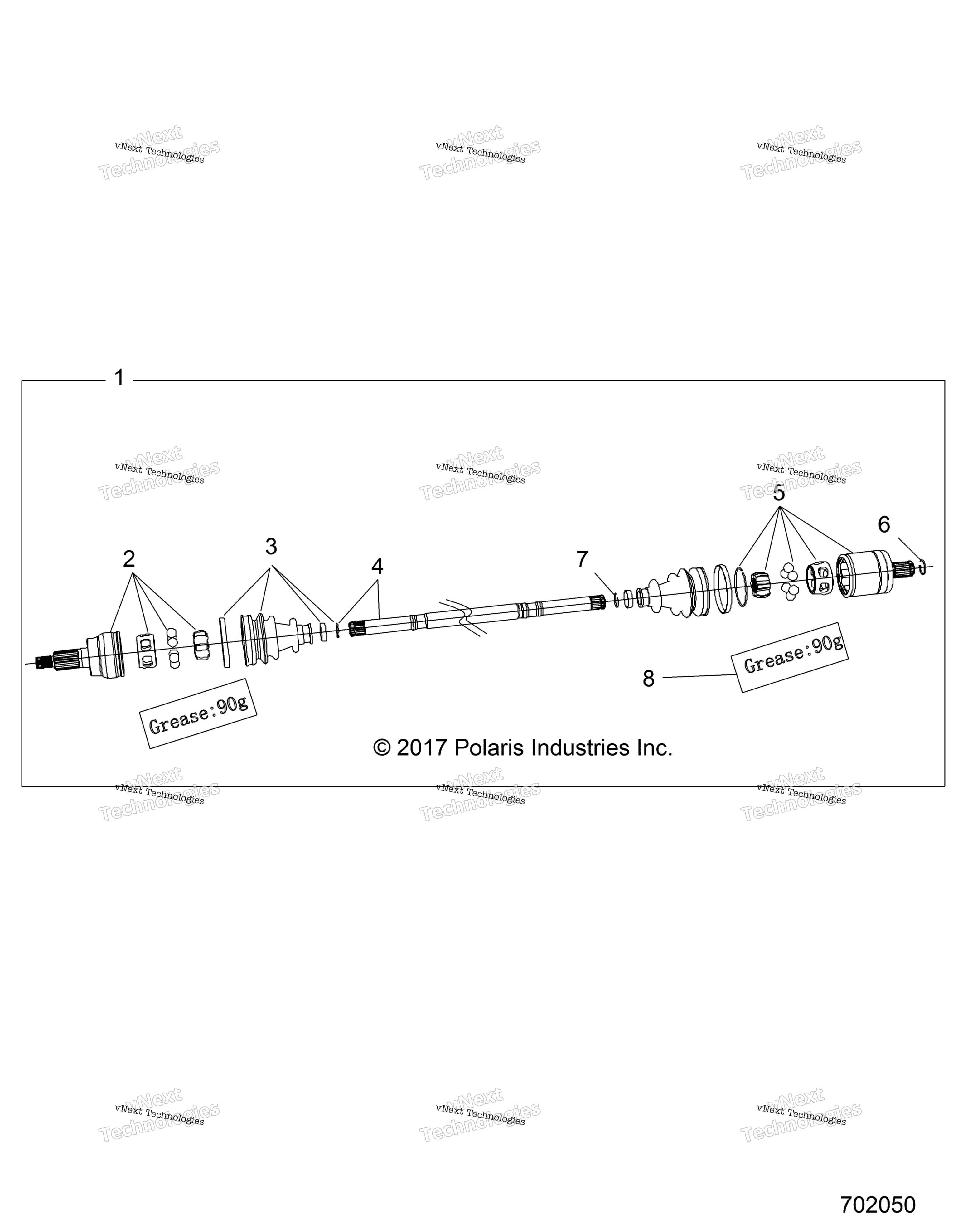 Привод Train, Half Shaft, Front
