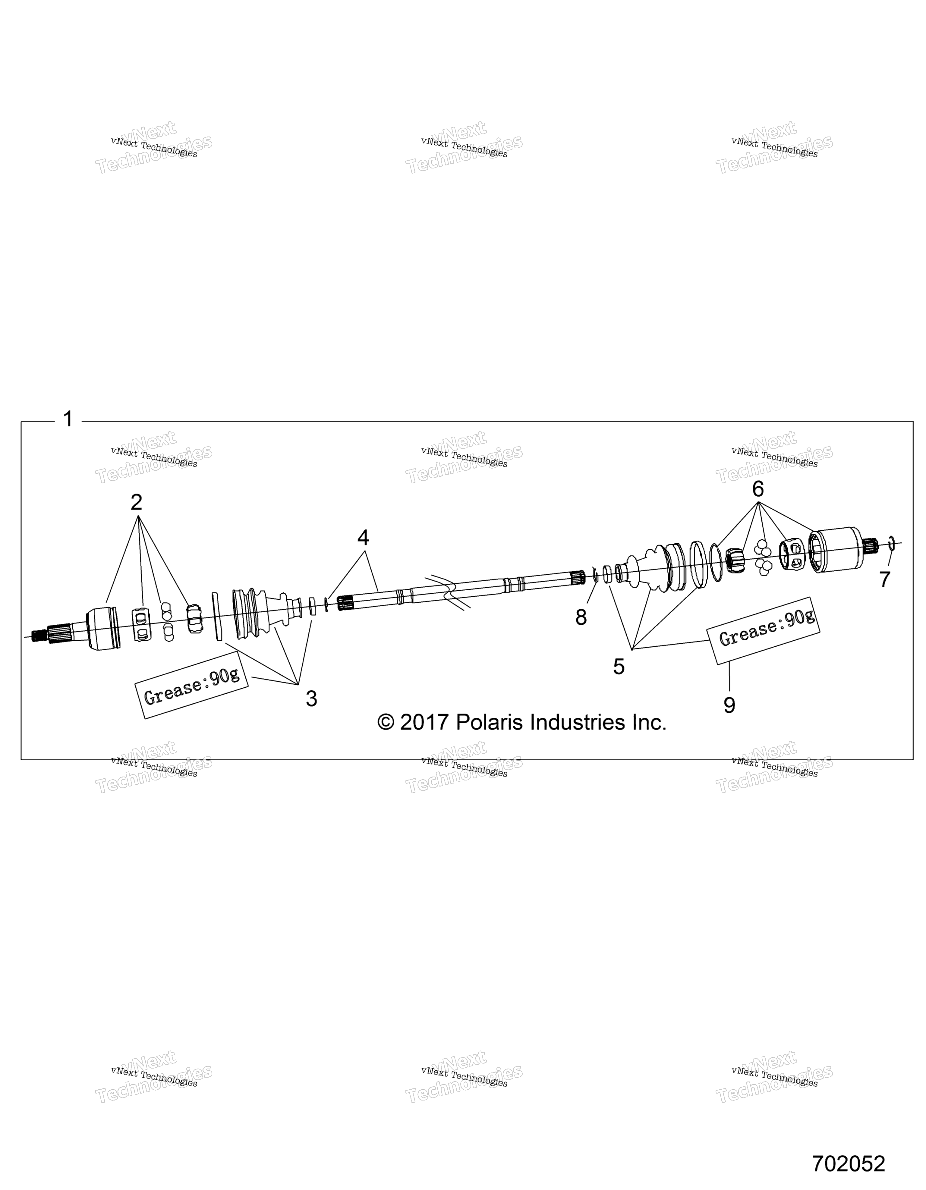 Привод Train, Half Shaft, Rear