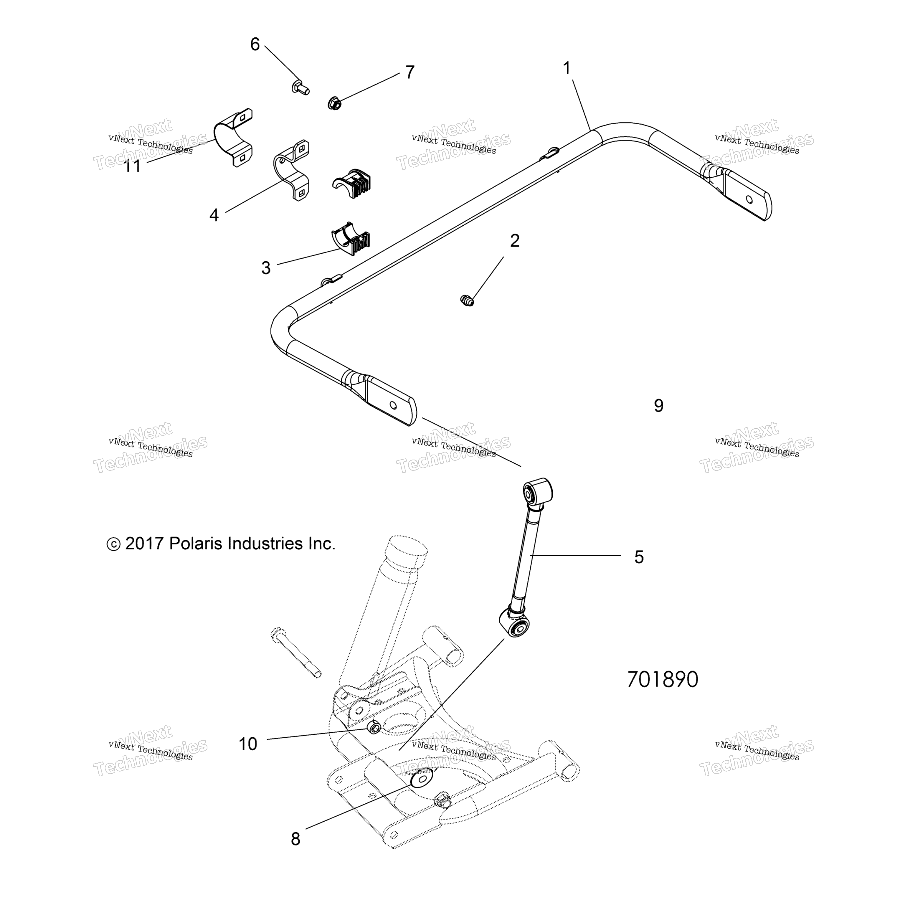 Suspension, Stabilizer Bar, задний
