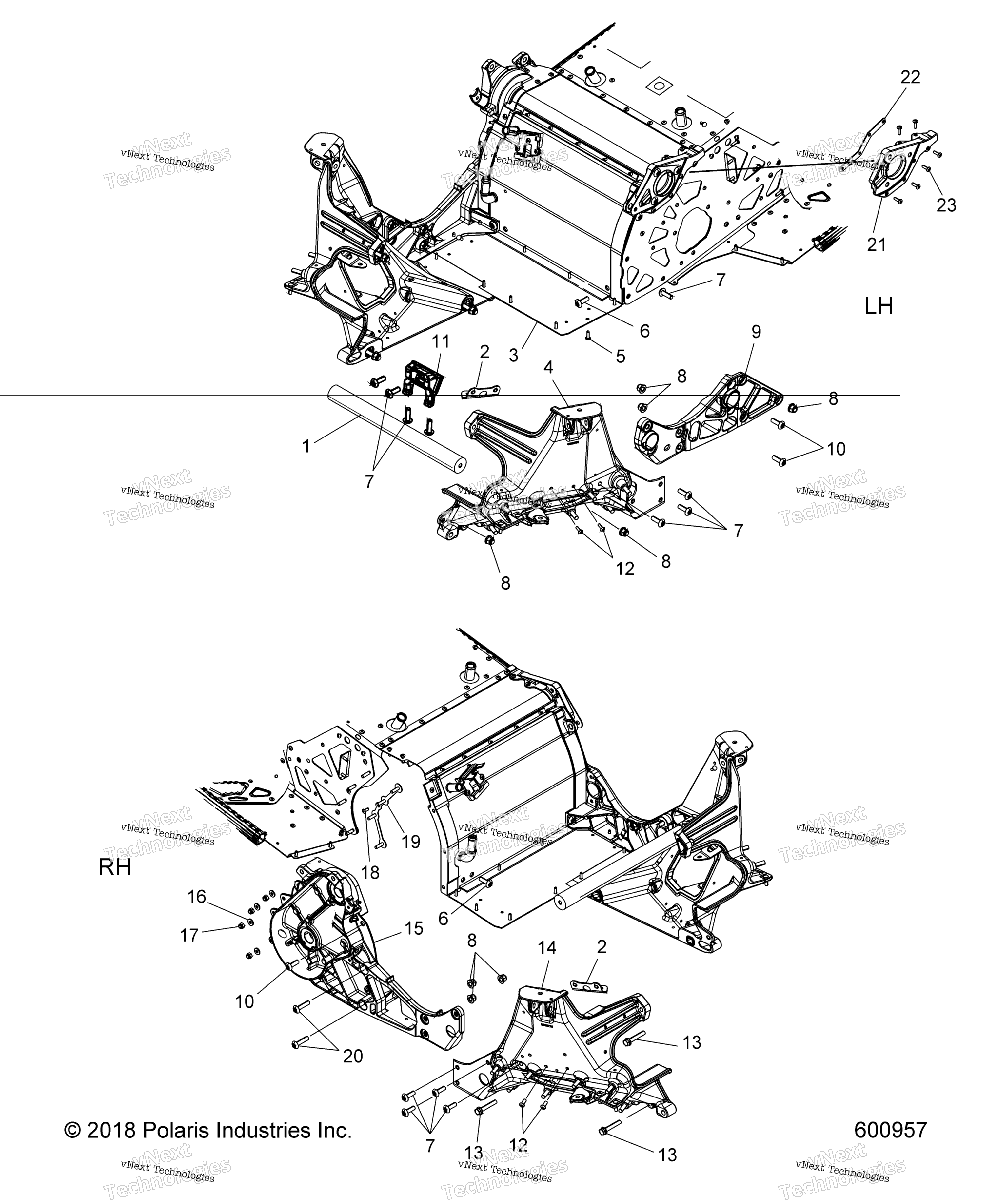 Chassis, Bulkhead Asm. All опции