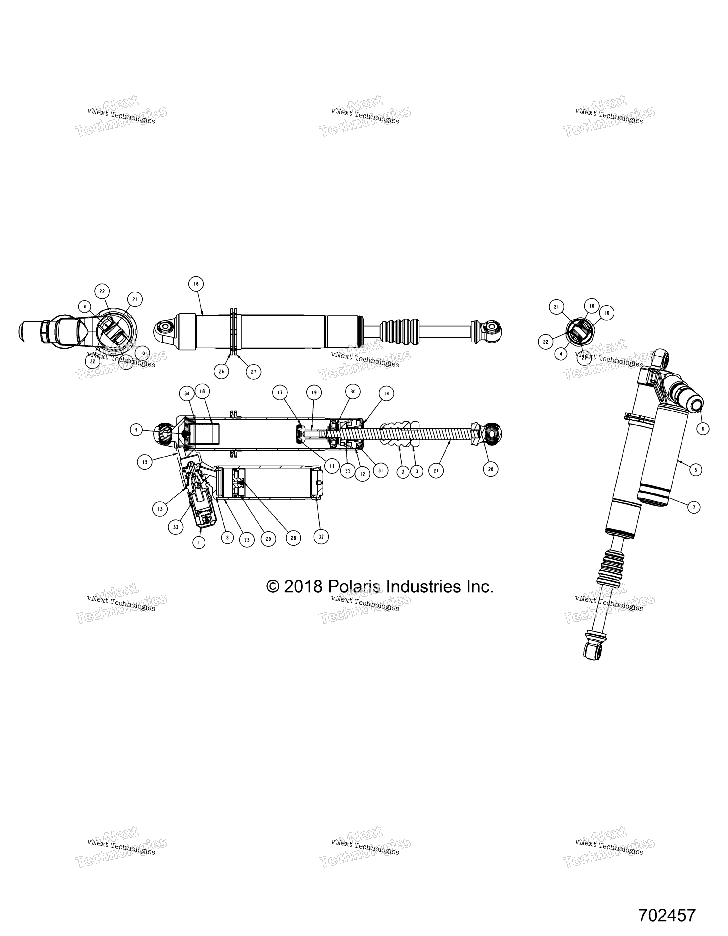 Подвеска, передний амортизатор Z18vdl92nk (702457)