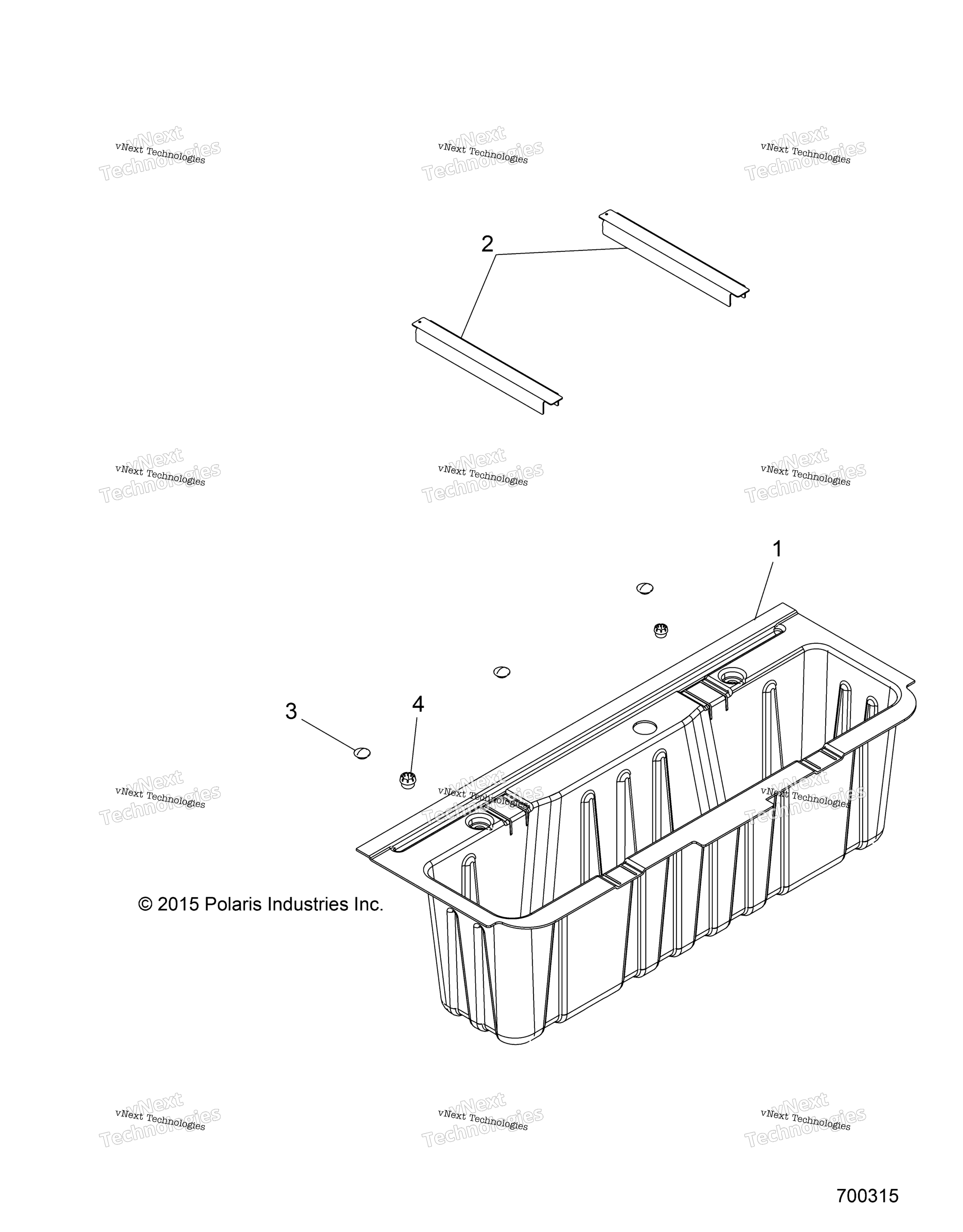 Body, Under сиденье Storage Box R17rna57a1 / A9 / Eam / Nm