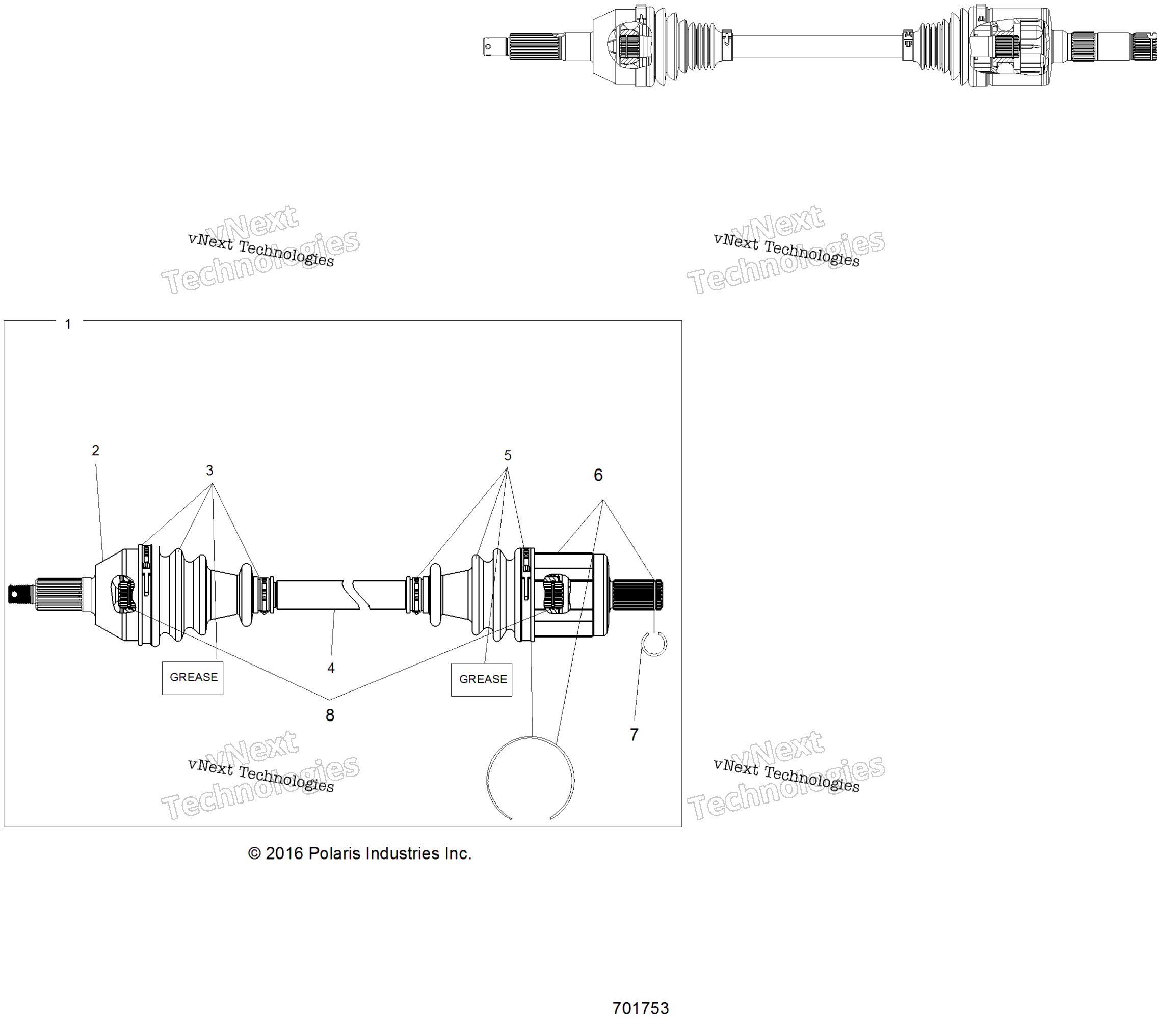 Привод Train, Front Drive Shaft