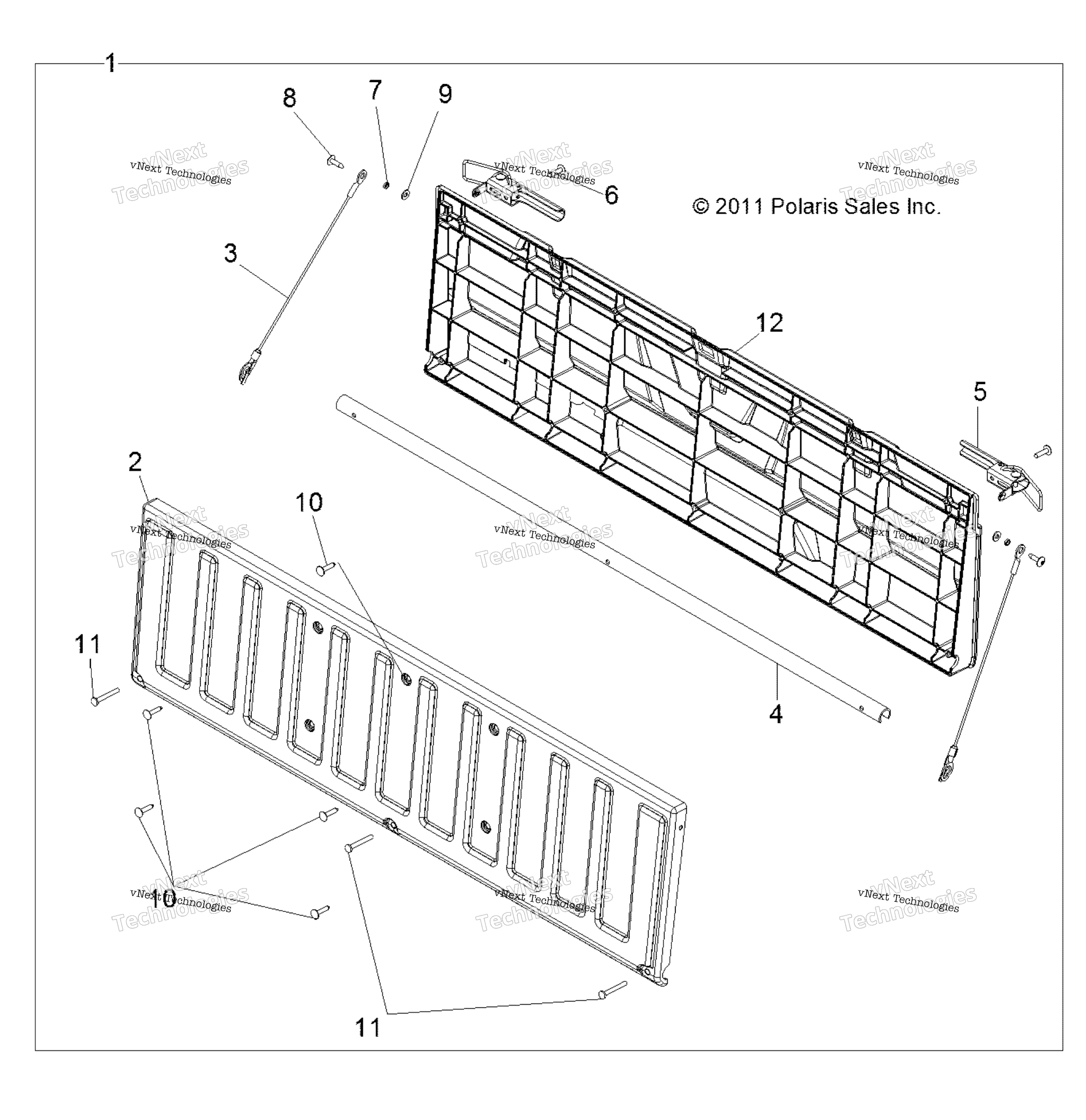 Body, Tailgate Asm. R18rna57b1 / B9 / Ebv