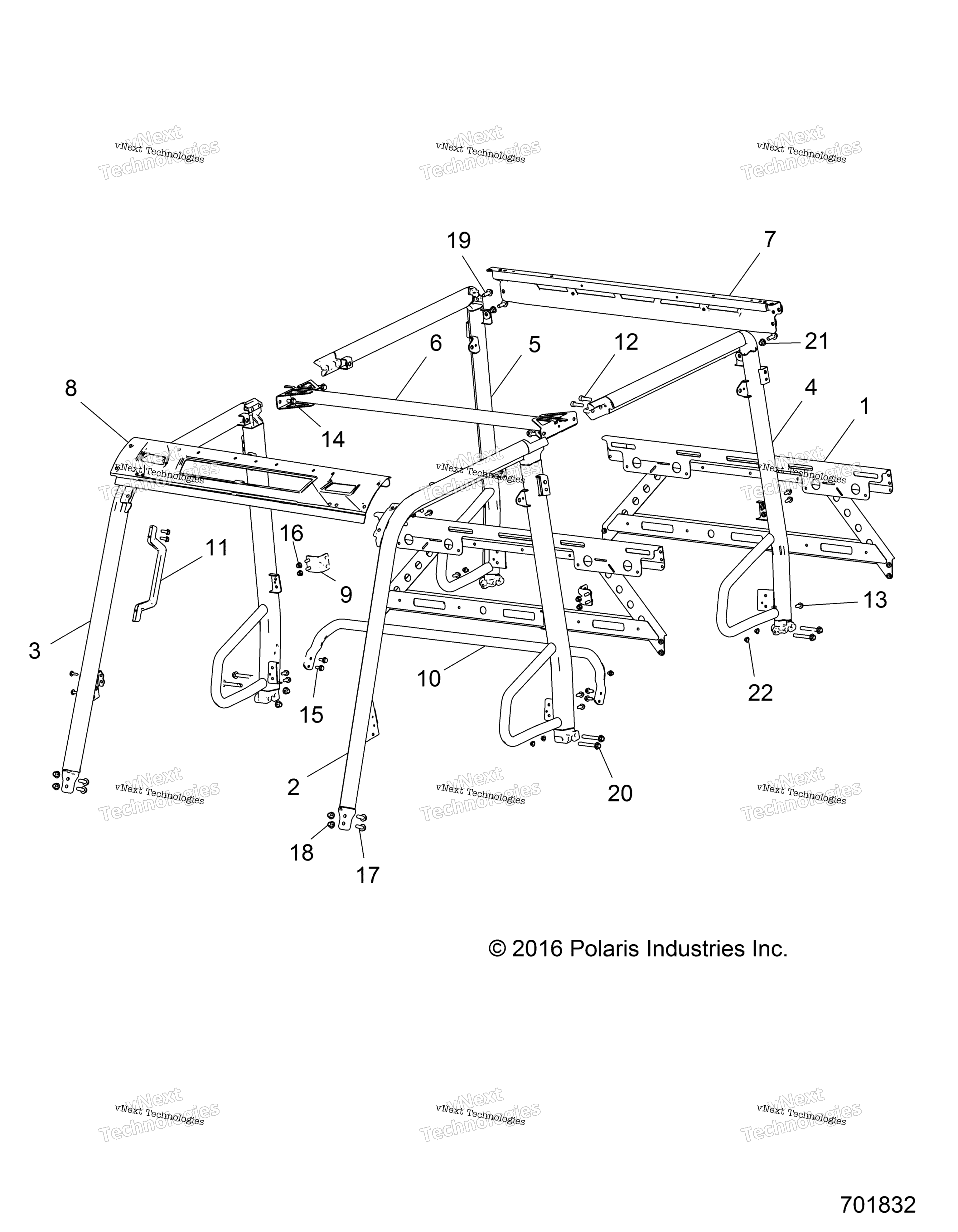 Шасси, рама кабины R18rna57b1/B9/Ebv