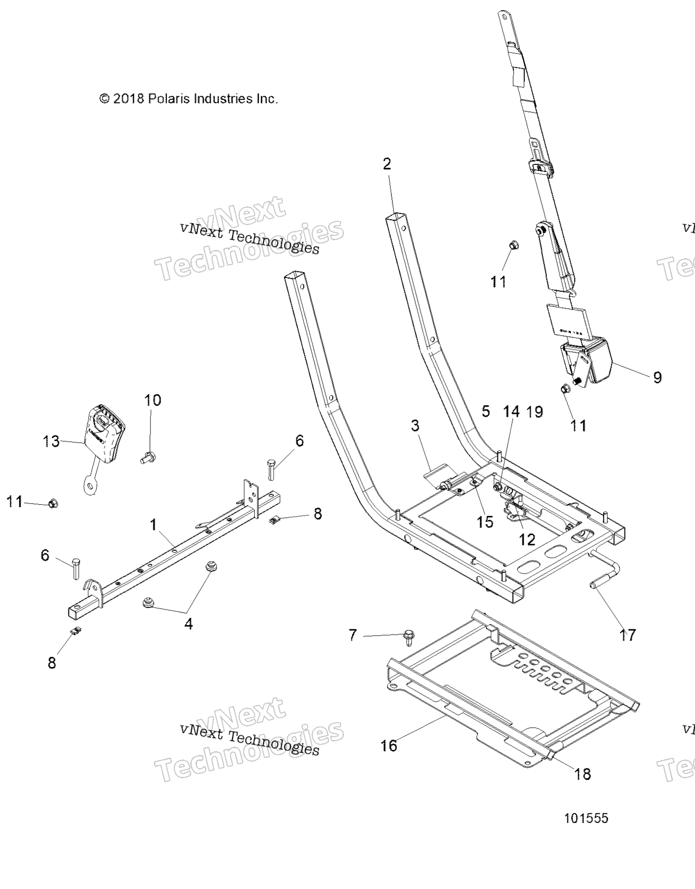 Кузов, сиденье Mounting And Belt
