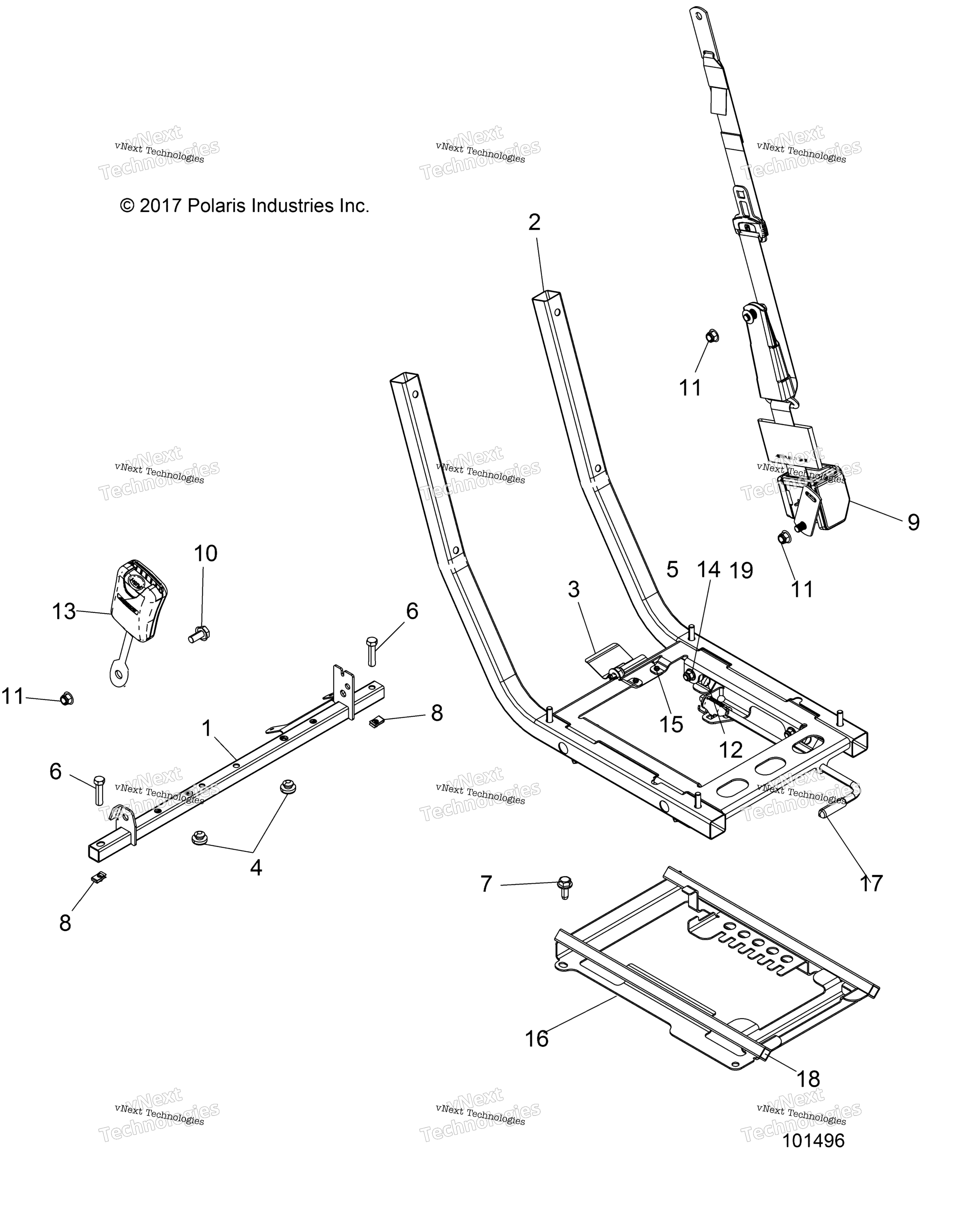 Кузов, сиденье Mounting And Belt