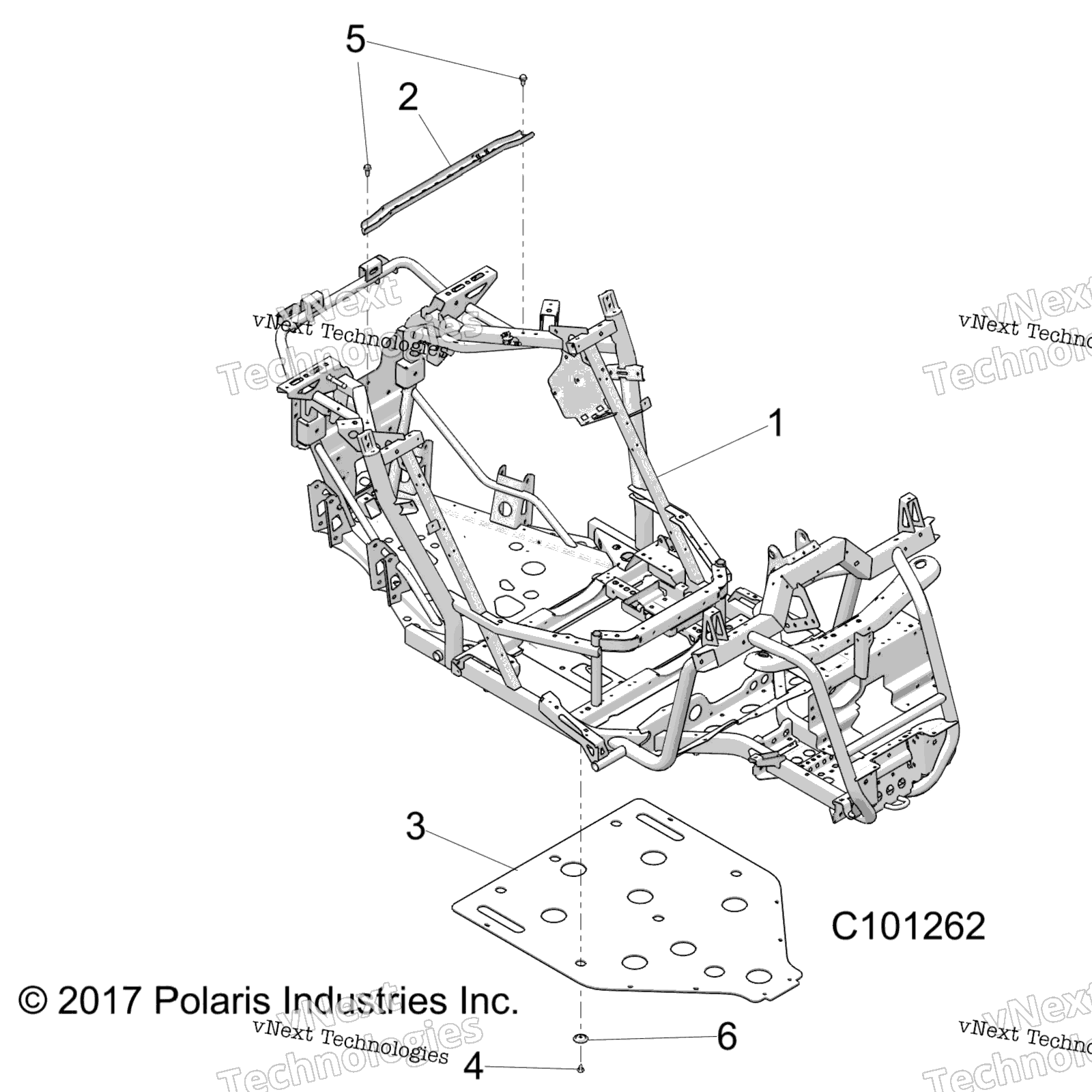 Шасси, основная рама And Skid Plate