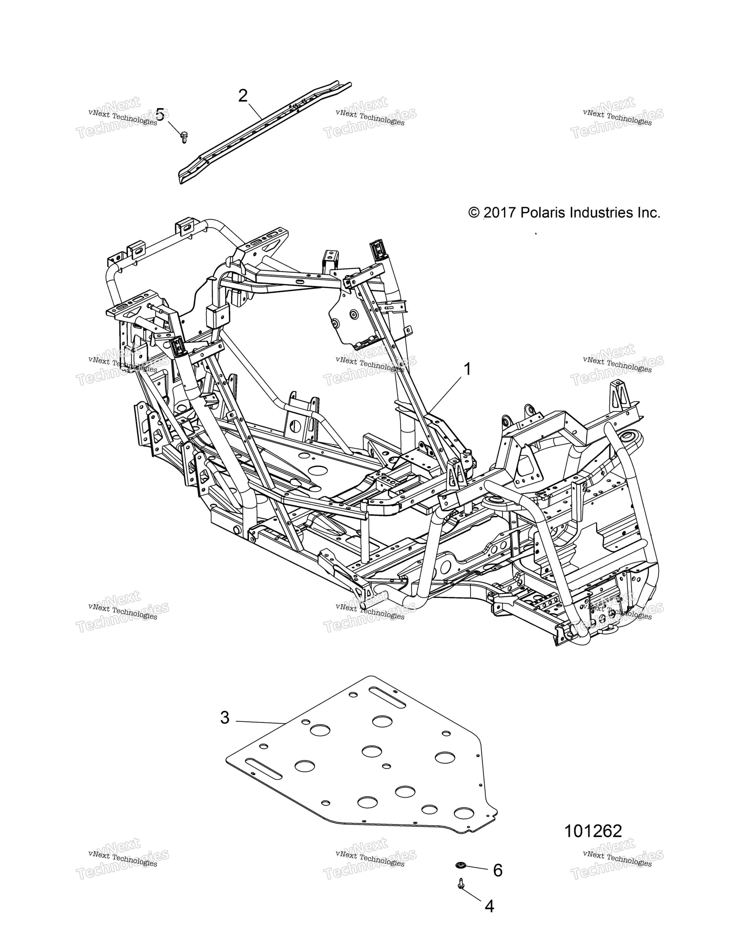 Шасси, основная рама And Skid Plate