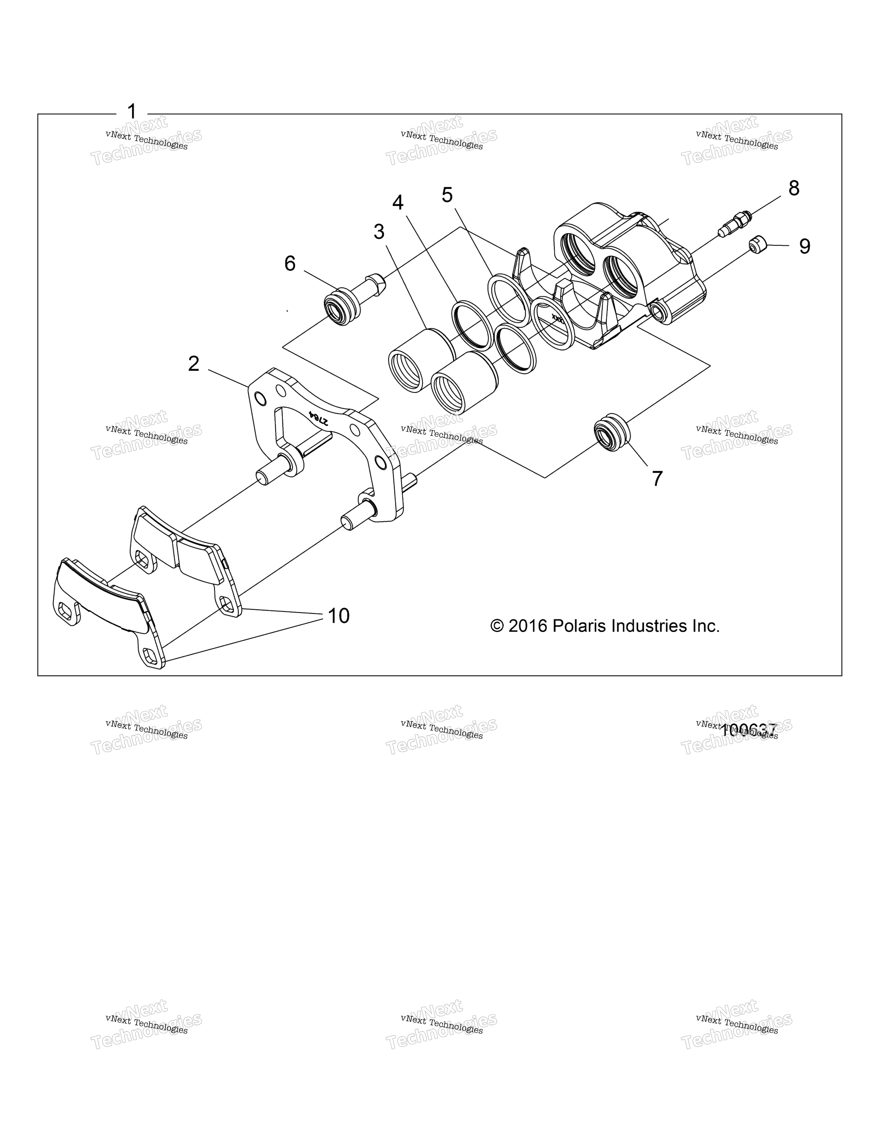 Brakes, Caliper, передний