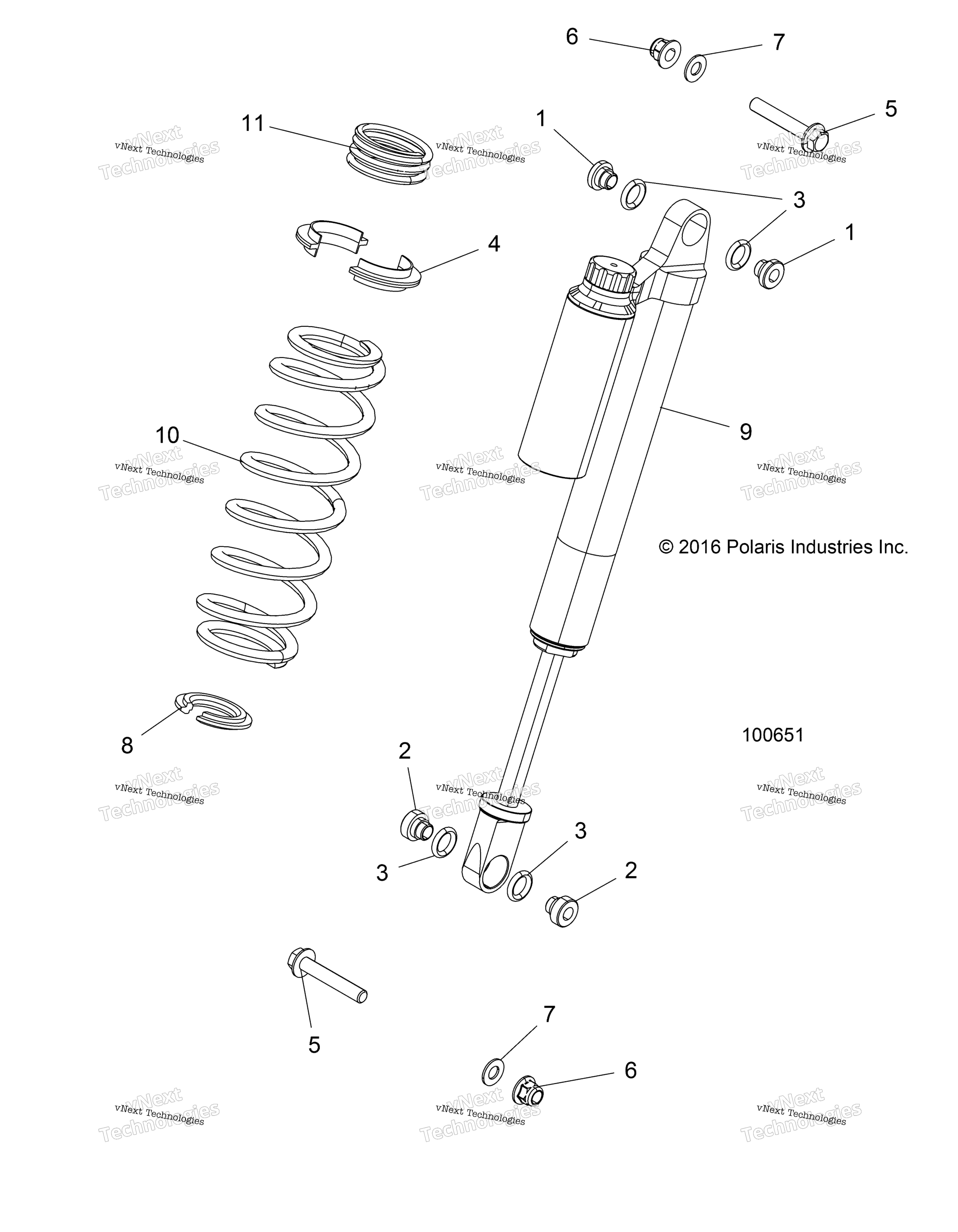 Подвеска, передний амортизатор Mounting