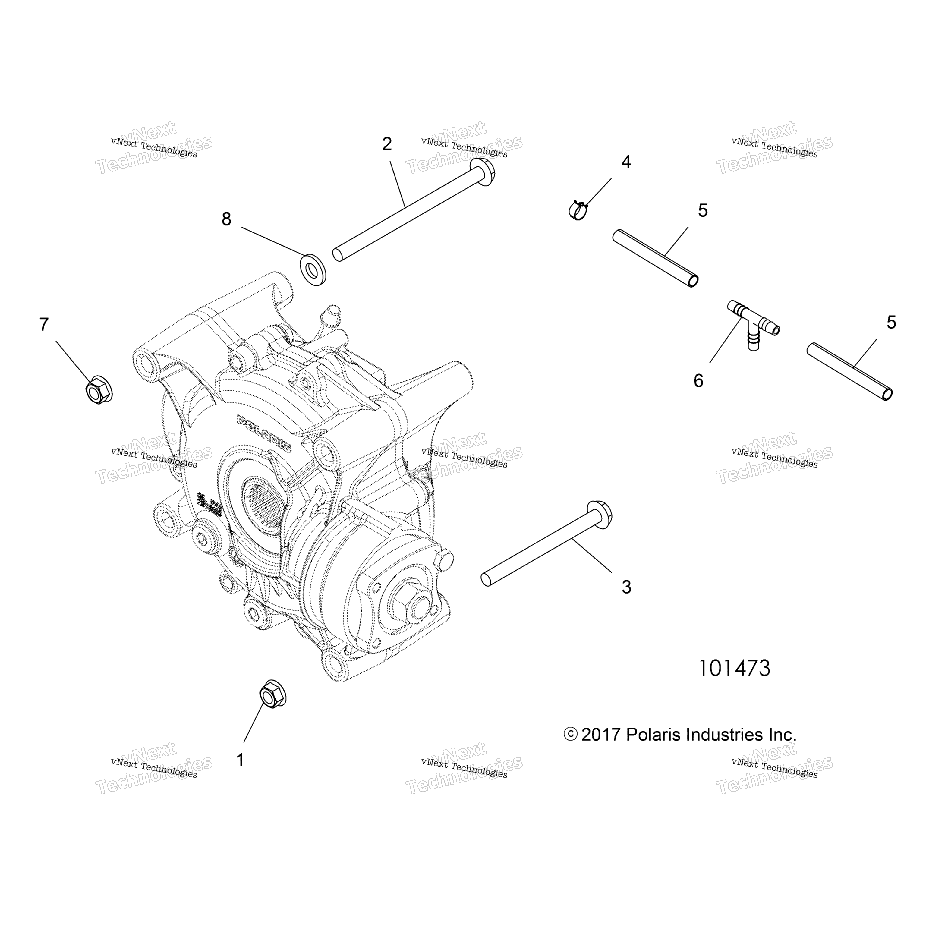 Привод Train, Rear, Gearcase Mounting